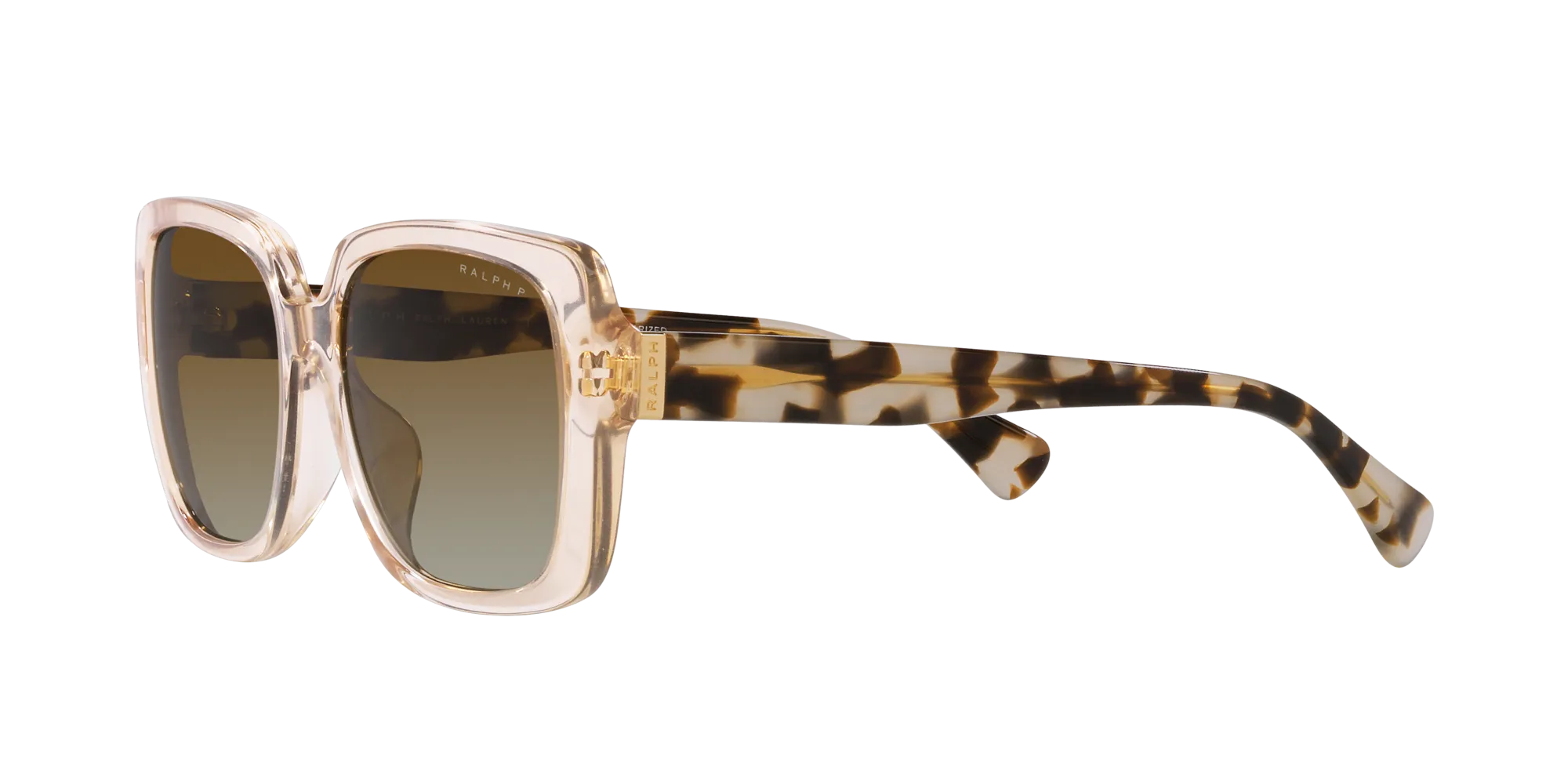 Ralph Lauren RA5298U 6072T5 Occhiali da sole Acetato Marrone Marrone Squadrata Polarizzata Sfumato - immagine 4