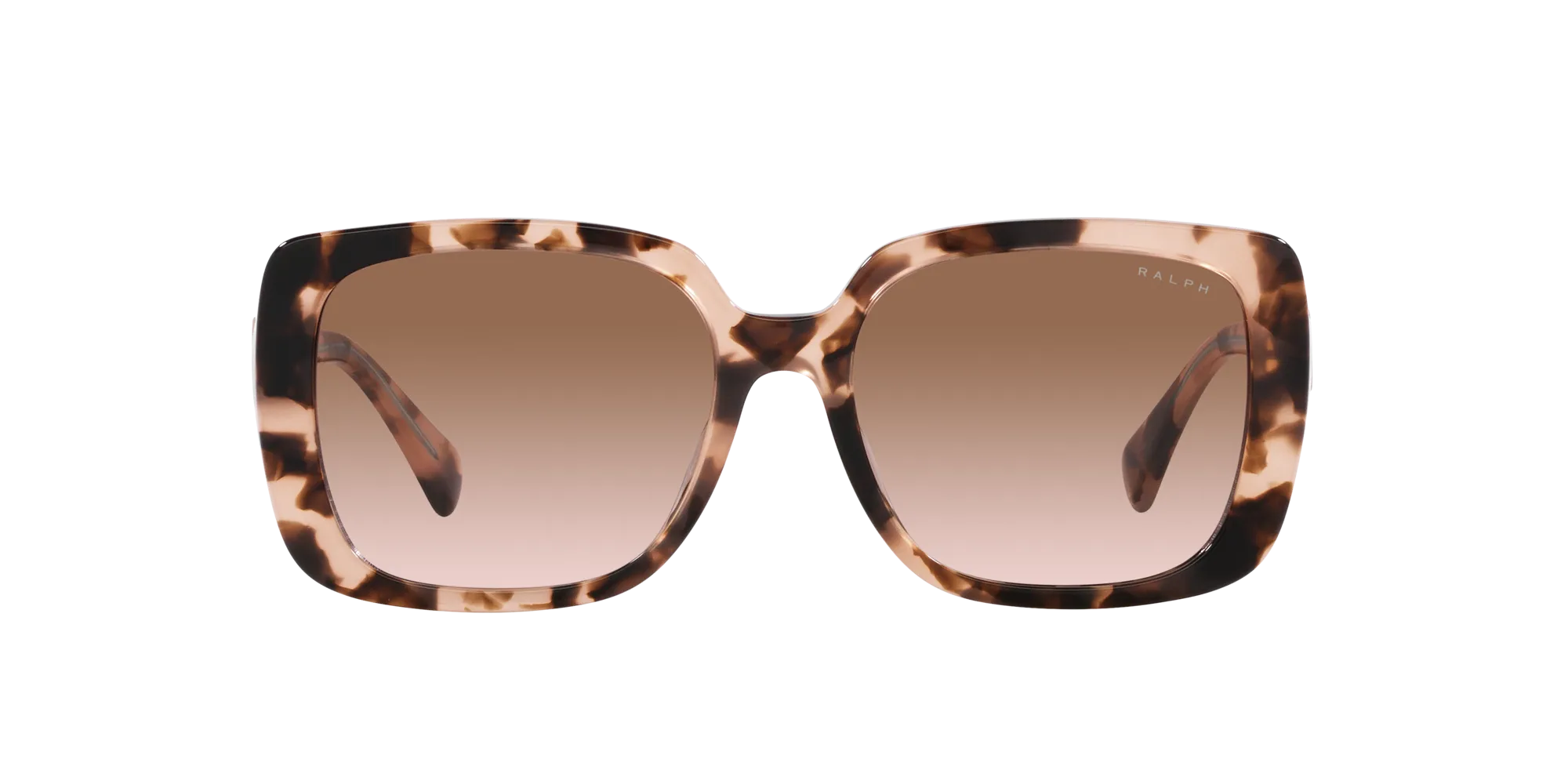 Ralph Lauren RA5298U 605813 Occhiali da sole Acetato Rosa Marrone Squadrata Normale Sfumato - immagine 2