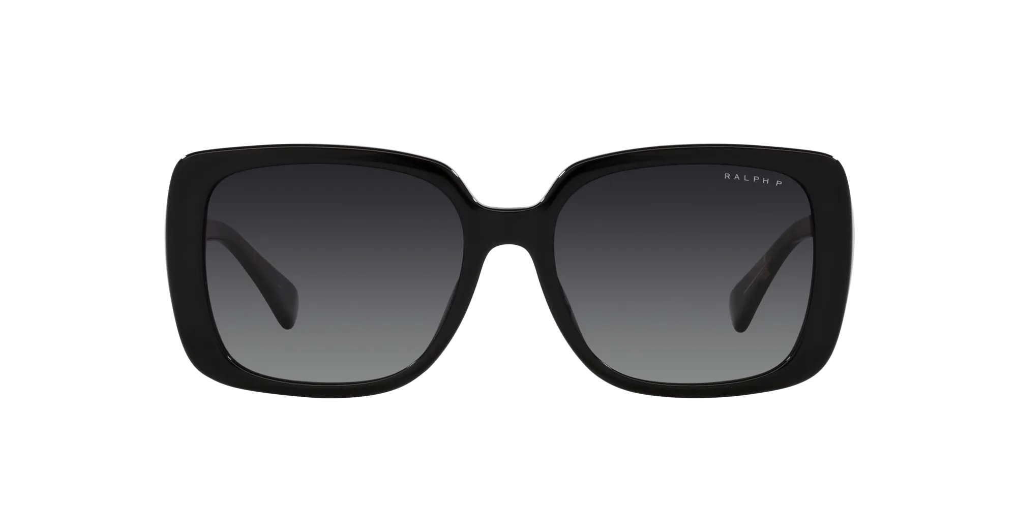 Ralph Lauren RA5298U 5001T3 Occhiali da sole Acetato Nero Grigio Squadrata Polarizzata Sfumato - immagine 2