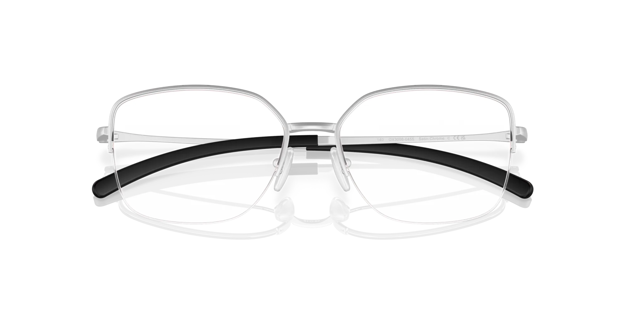 Oakley OX3006 MOONGLOW 300604 Montature da vista Metallo Argento Trasparente Rotonda Normale - immagine 2