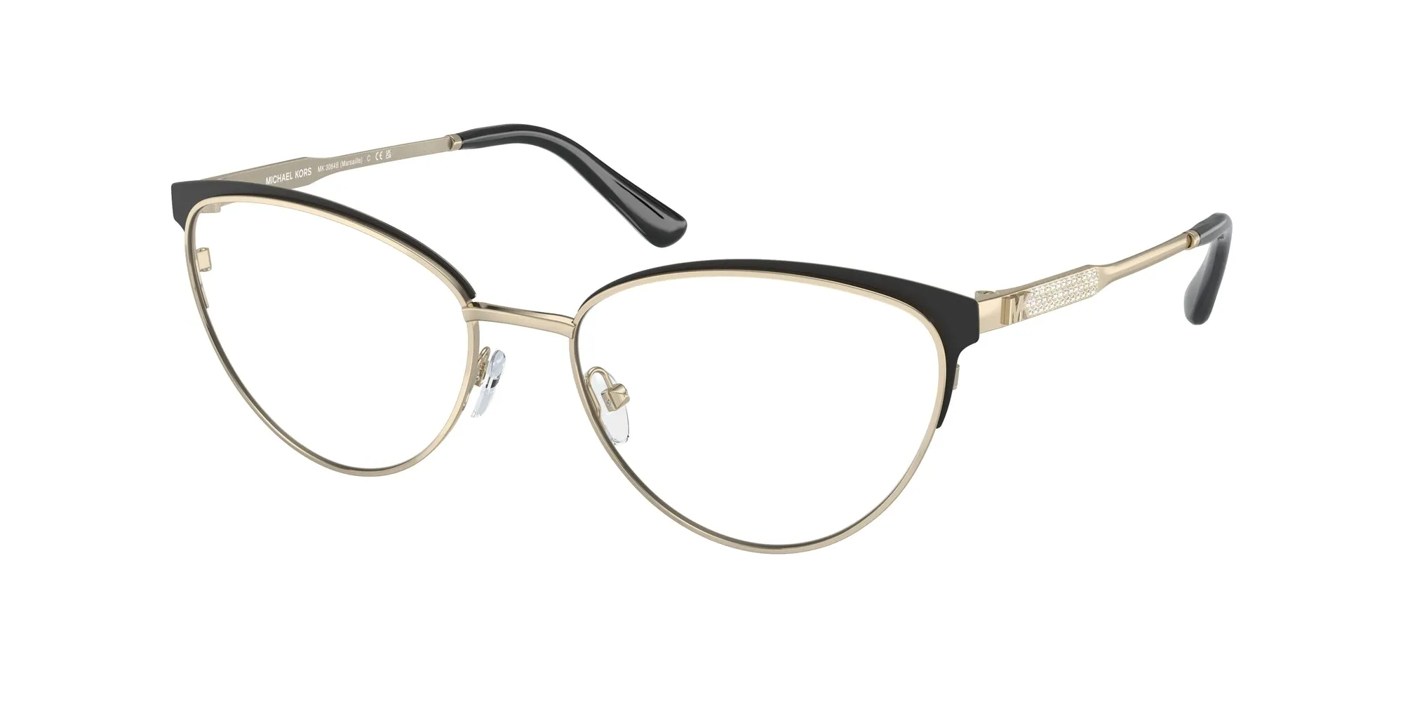 Michael Kors MK3064B MARSAILLE 1014 Montature da vista Metallo Oro Cat Eye Normale - immagine 1