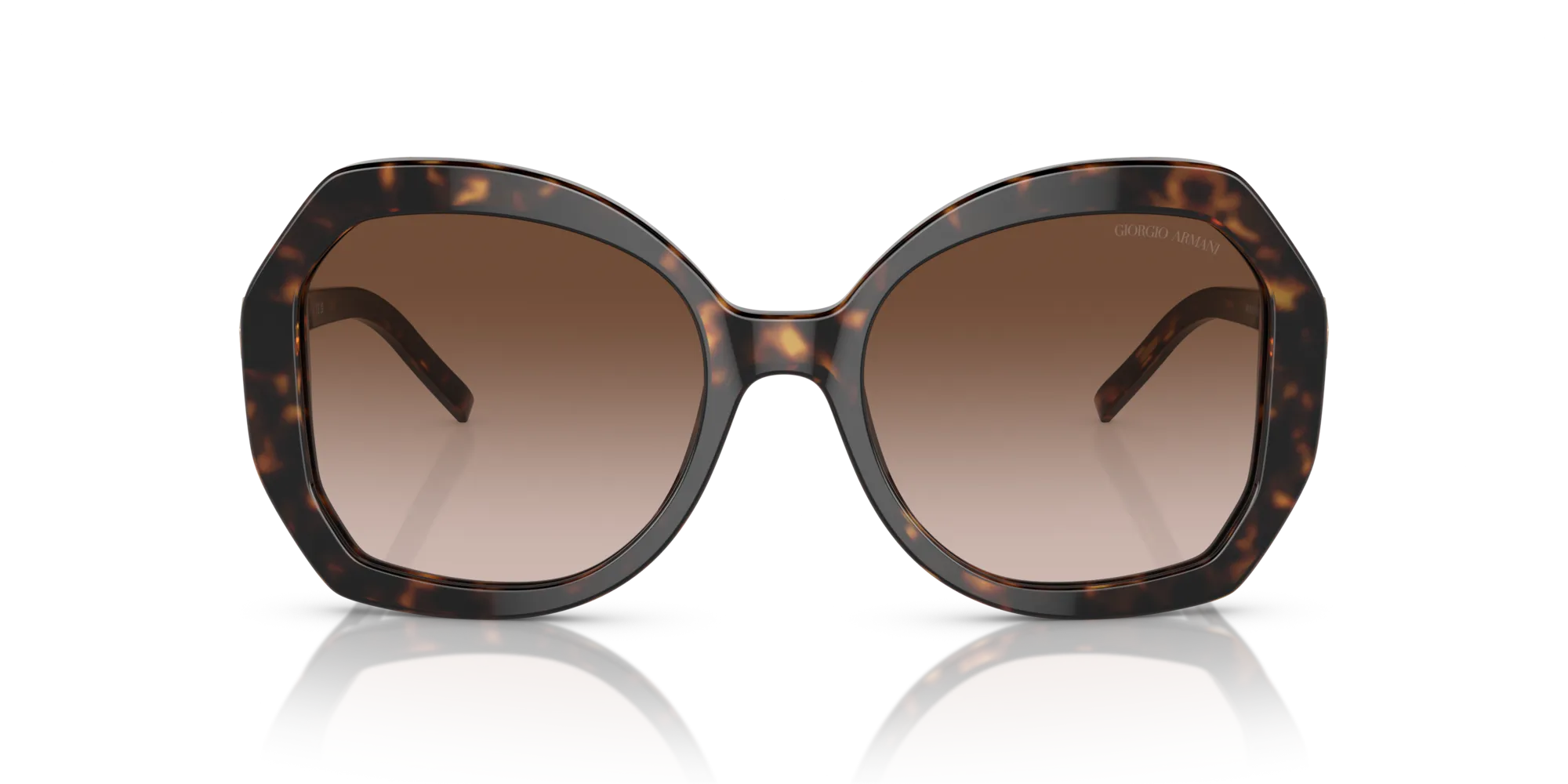 Giorgio Armani AR8180 502613 Occhiali da sole Acetato Tartaruga Marrone Pilot Normale Sfumato - immagine 3