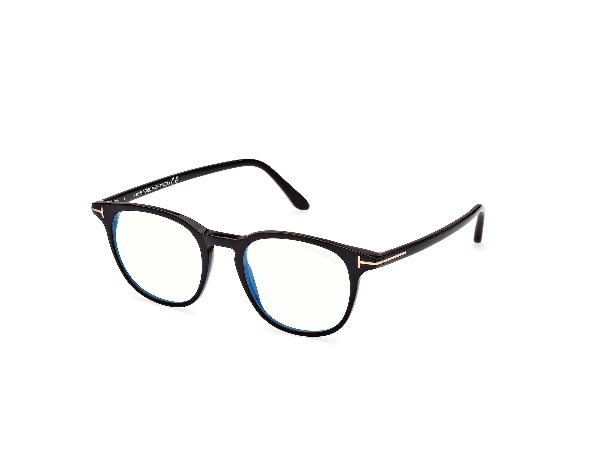 TOM FORD FT5832-B 1 Montature da vista Acetato Nero Rotonda Normale - immagine 1