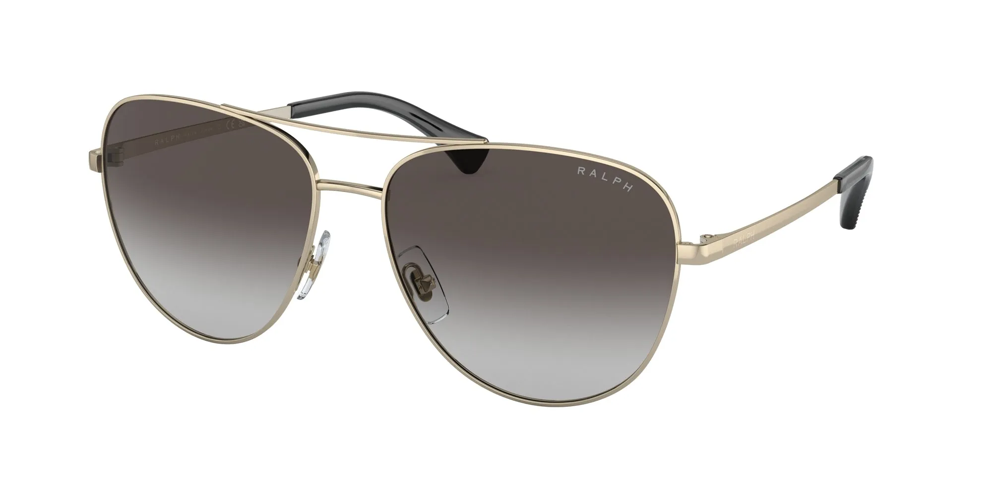 Ralph Lauren RA4139 91168G Occhiali da sole Metallo Oro Grigio Pilot Normale Sfumato - immagine 1