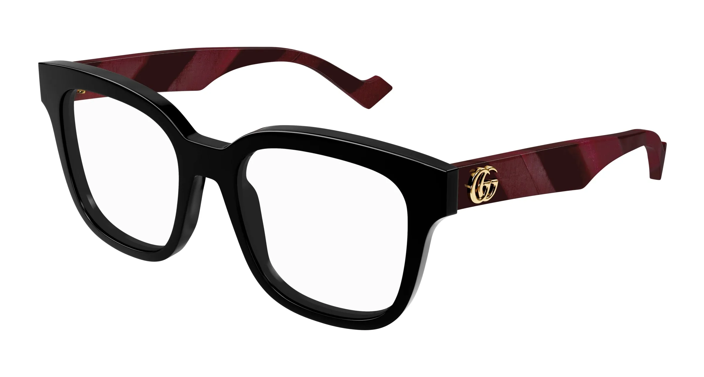 Gucci GG0958O 008 Montature da vista Acetato Nero Squadrata - immagine 1