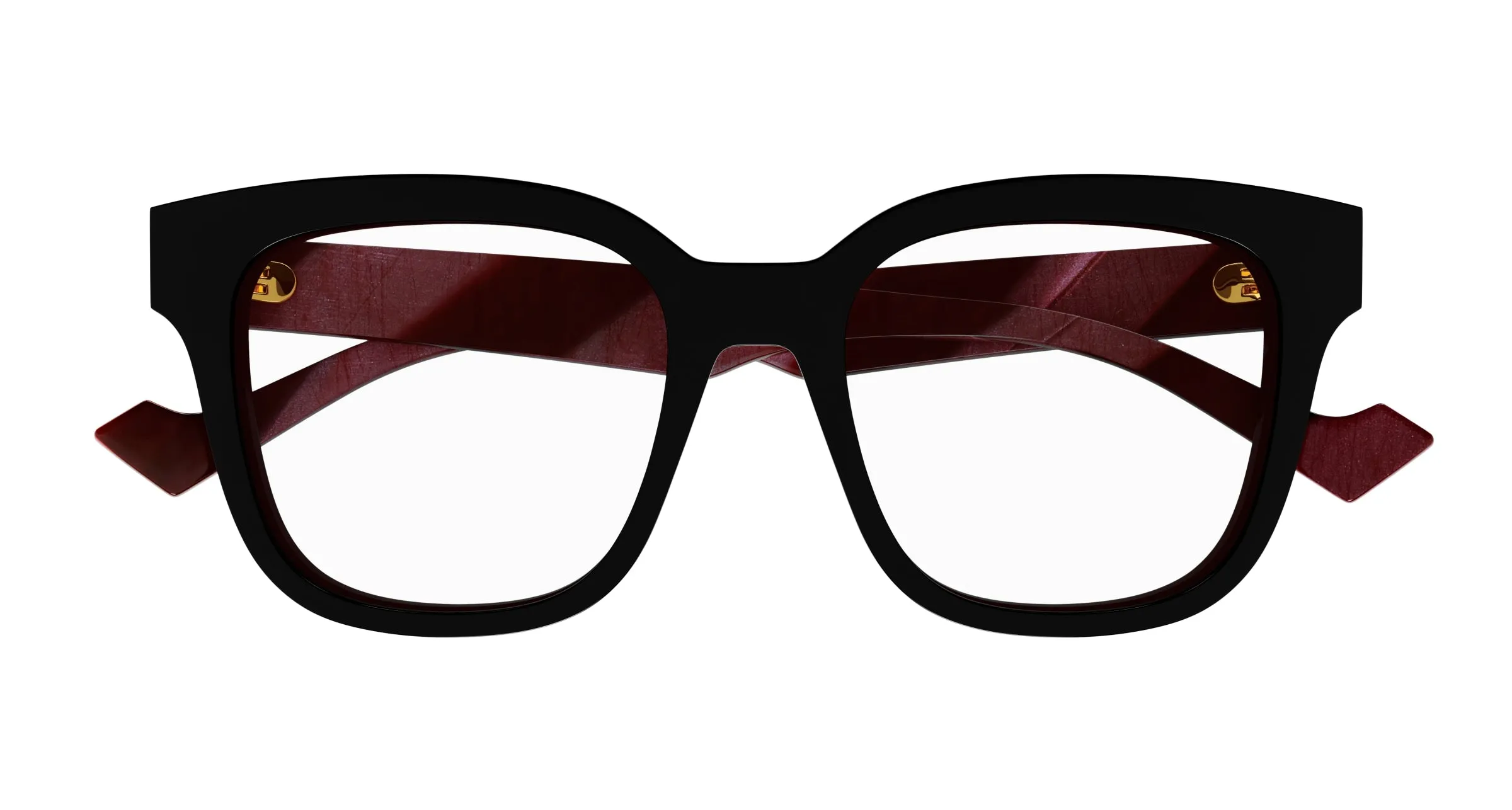 Gucci GG0958O 008 Montature da vista Acetato Nero Squadrata - immagine 2