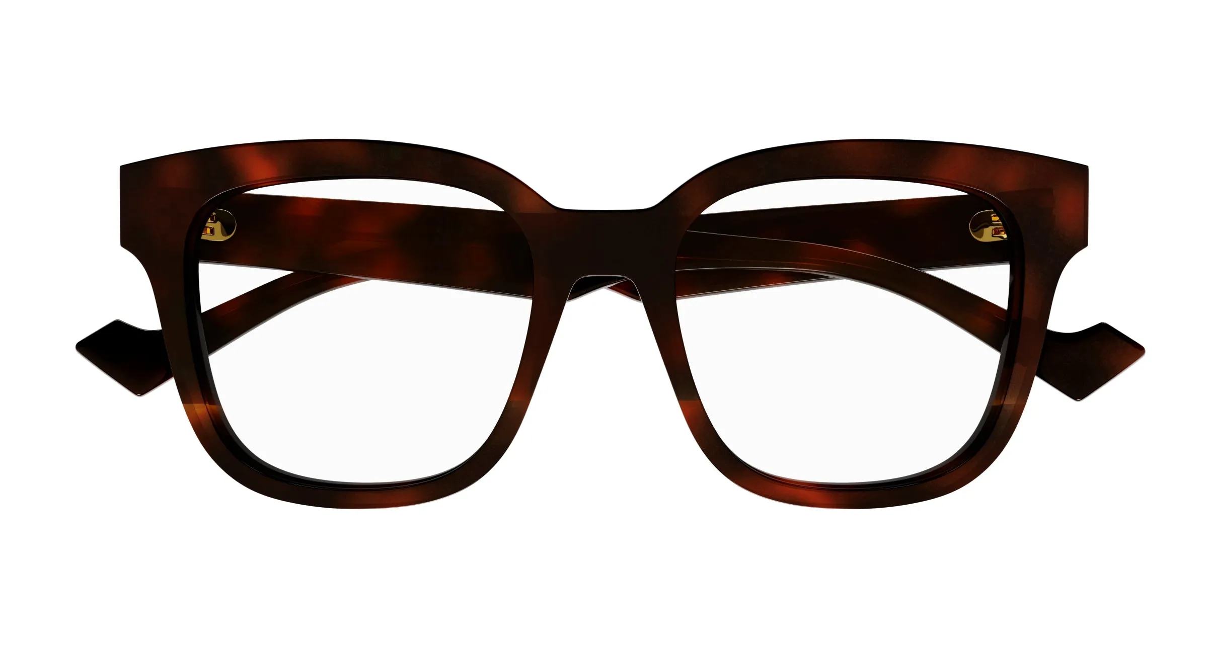 Gucci GG0958O 007 Montature da vista Acetato Havana Squadrata - immagine 2