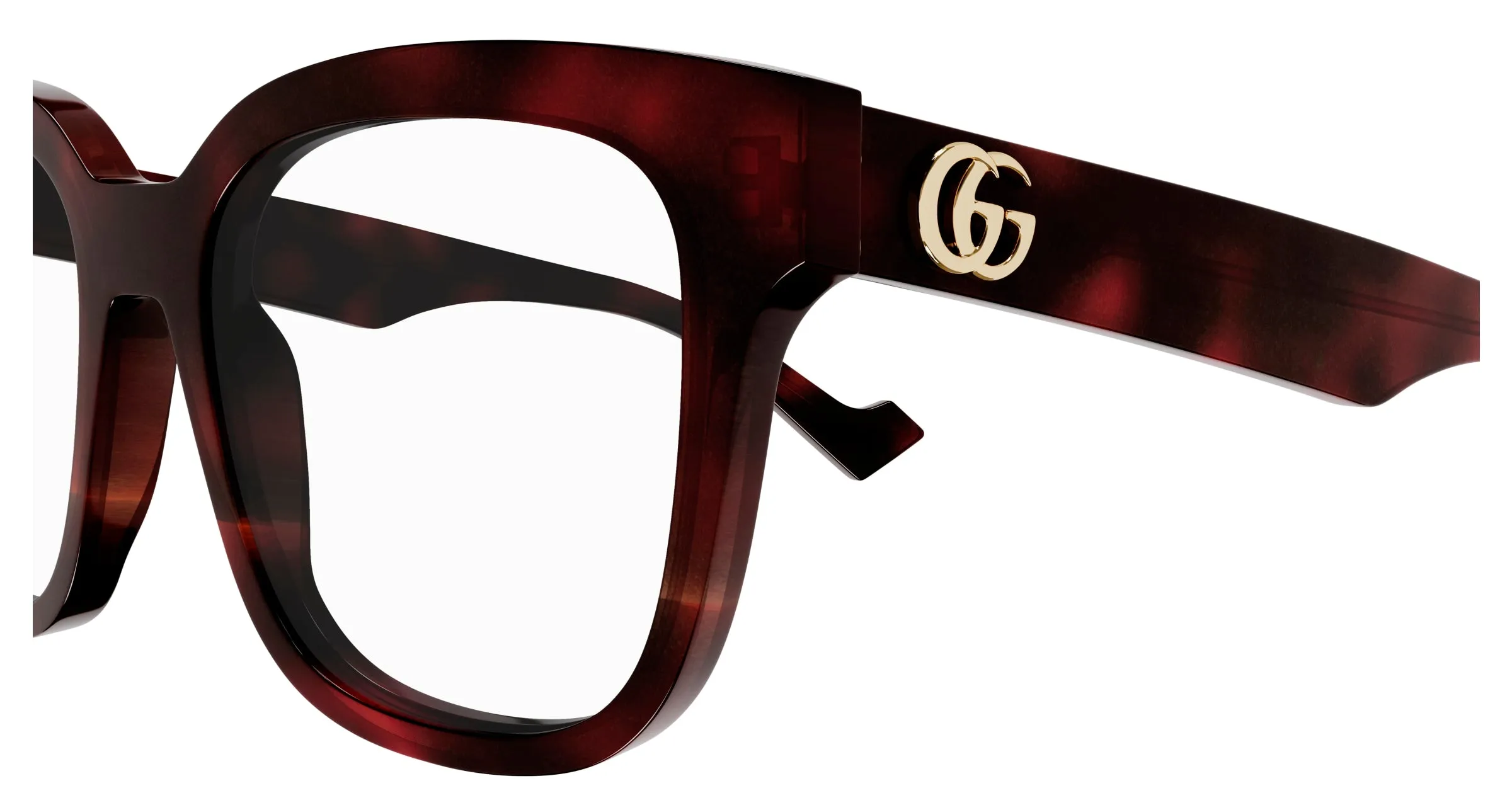Gucci GG0958O 007 Montature da vista Acetato Havana Squadrata - immagine 3