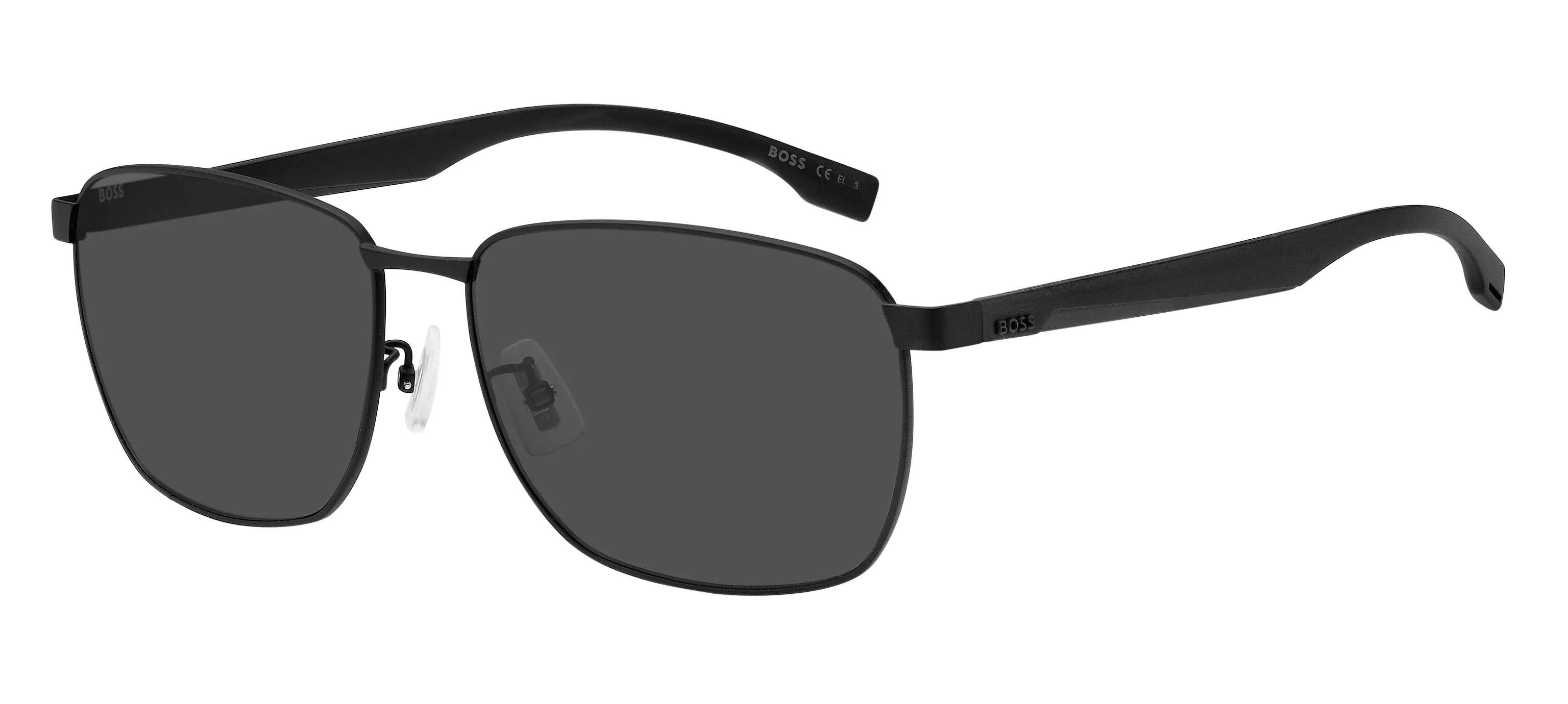 Hugo Boss BOSS 1469/F/SK 003/IR Occhiali da sole Acciaio Nero-opaco Grigio Squadrata - immagine 1