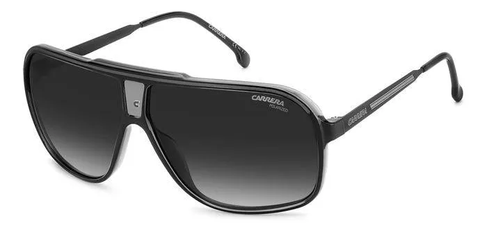 Carrera GRAND PRIX 3 08A/WJ Occhiali da sole Plastica Nero/Grigio Grigio Squadrata Polarizzata Sfumato - immagine 1