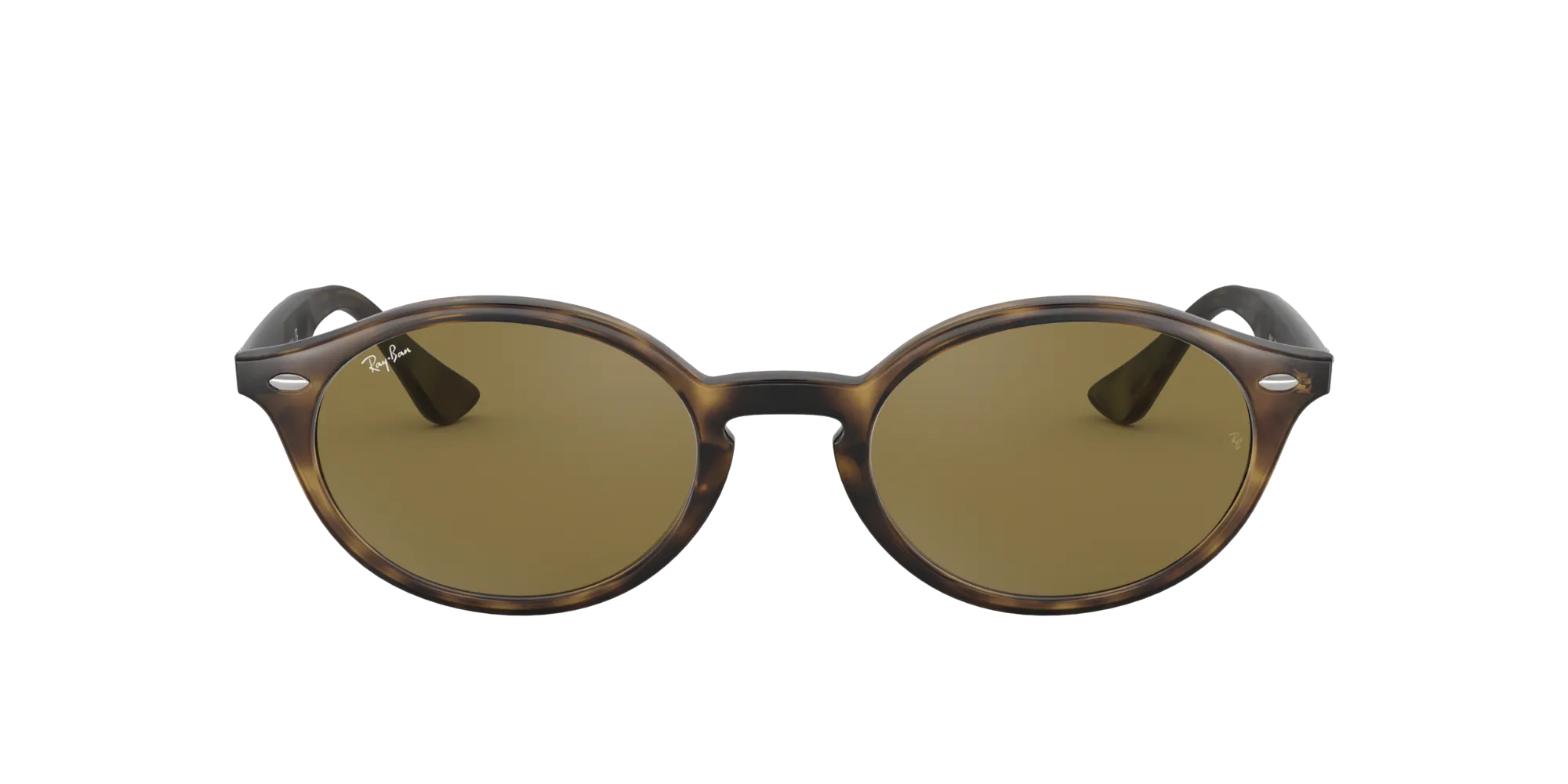 Ray - Ban RB4315 710/73 Occhiali da sole Iniettato Tartaruga Marrone Rotonda Normale - immagine 2