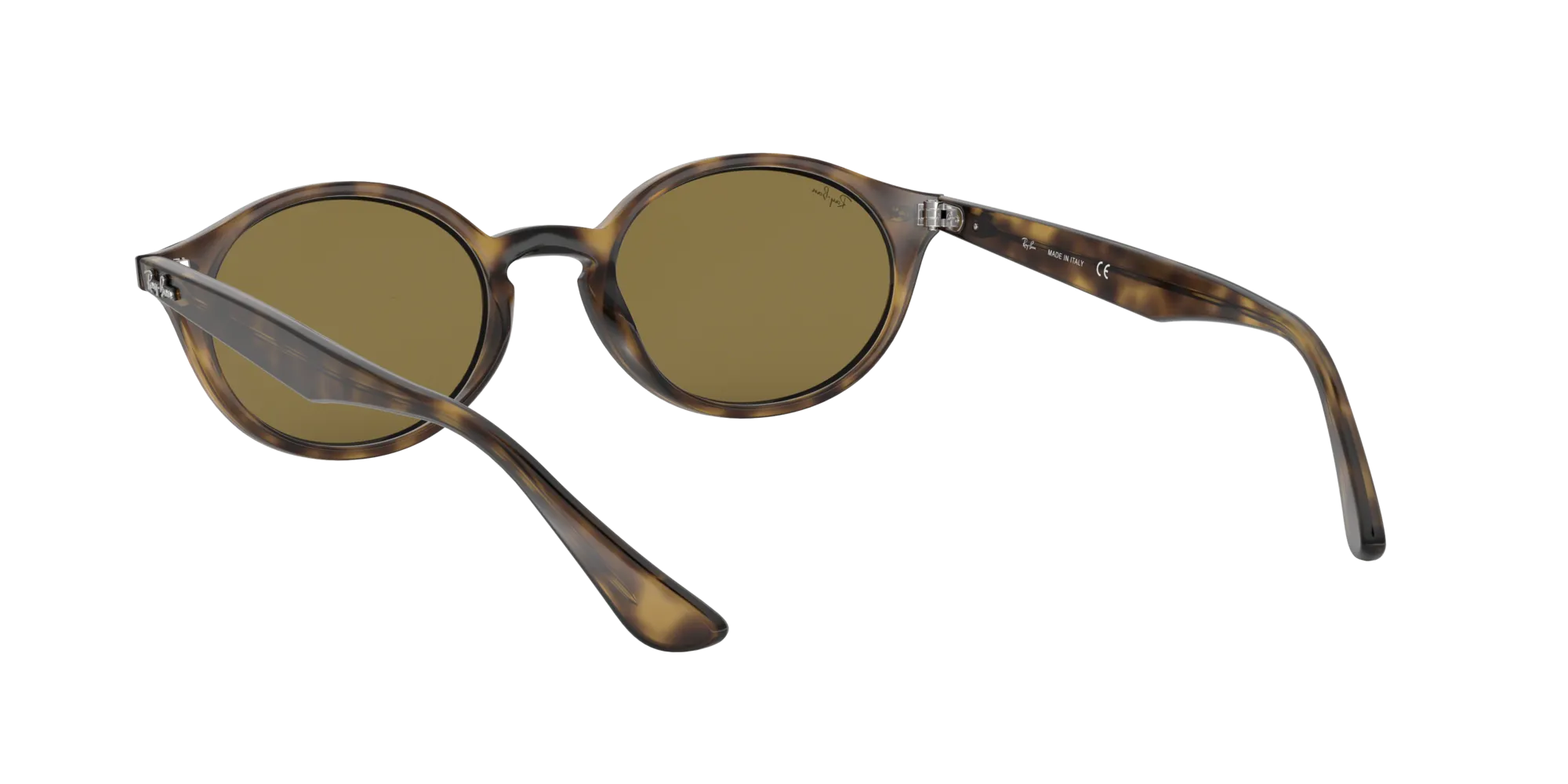 Ray - Ban RB4315 710/73 Occhiali da sole Iniettato Tartaruga Marrone Rotonda Normale - immagine 4