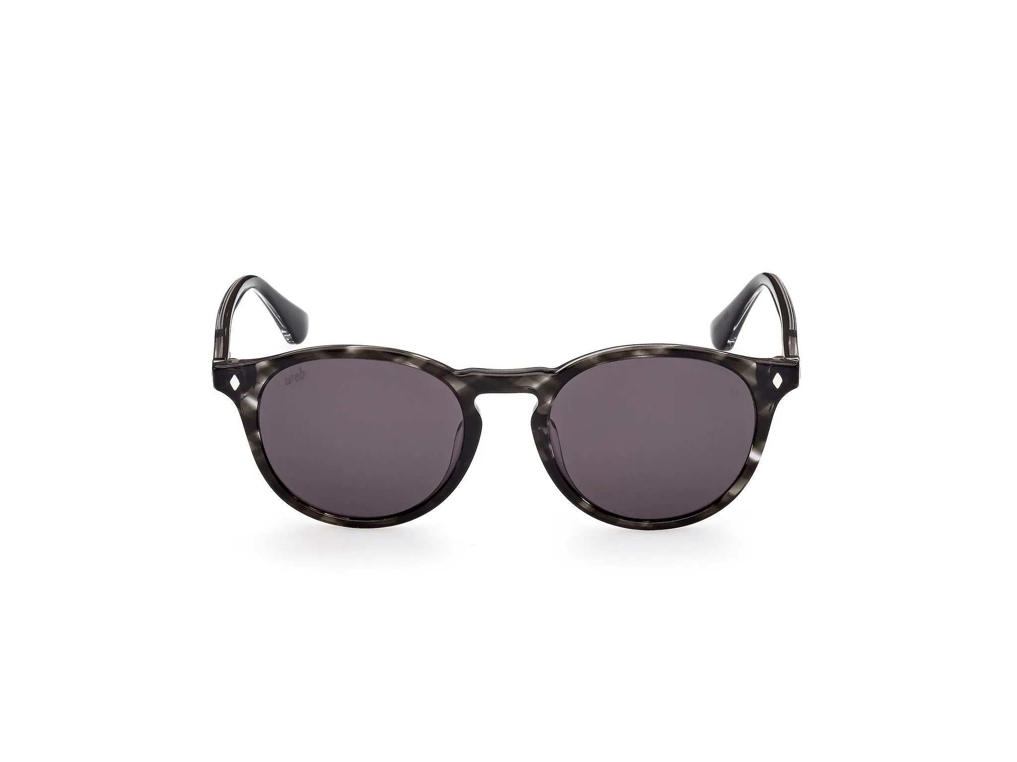 Web WE0328 05A Occhiali da sole Acetato Nero Grigio Rotonda Normale - immagine 2