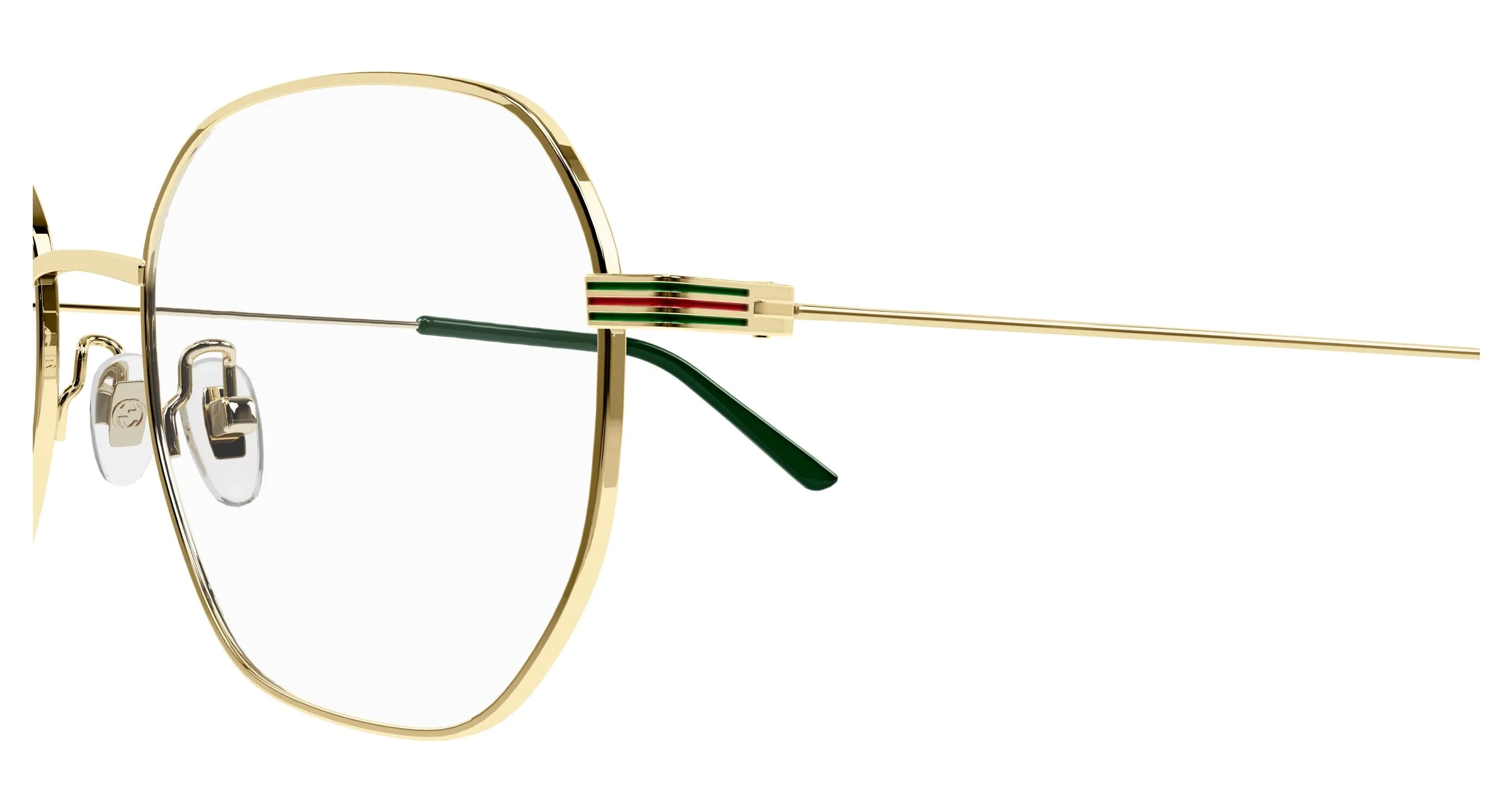 Gucci GG1125OA 002 Montature da vista Metallo Oro Geometrica - immagine 3
