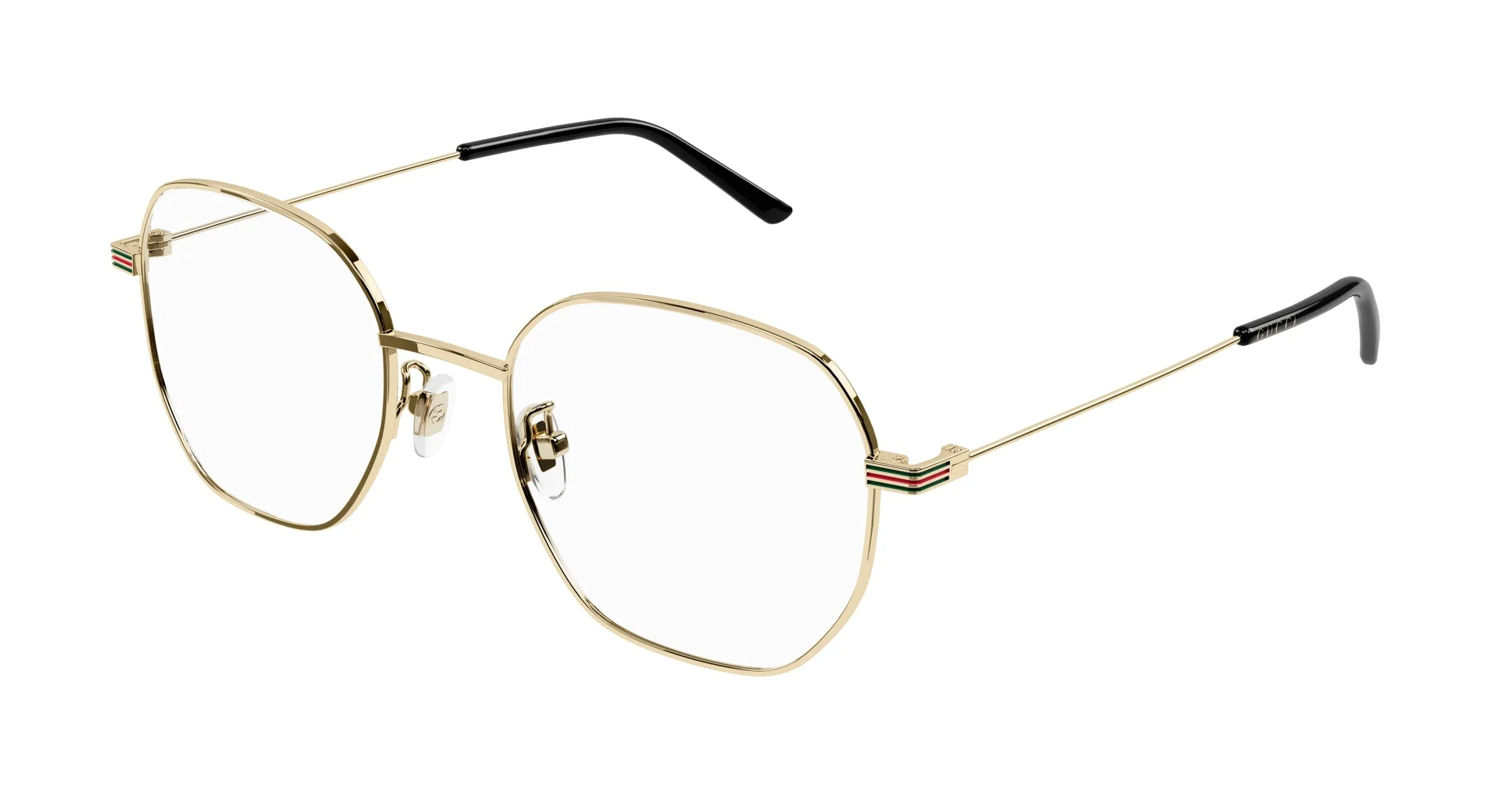 Gucci GG1125OA 001 Montature da vista Metallo Oro Geometrica - immagine 1
