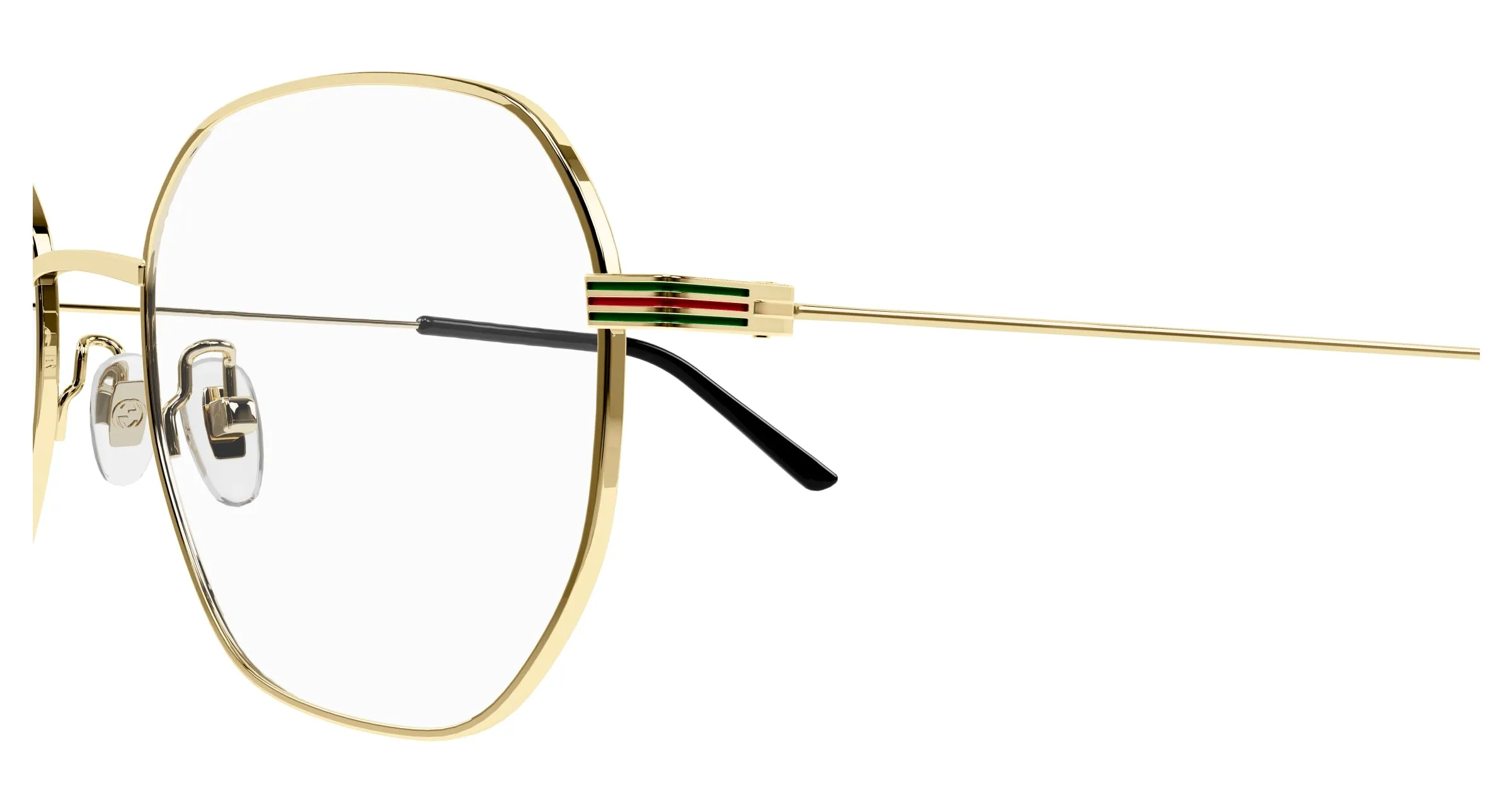 Gucci GG1125OA 001 Montature da vista Metallo Oro Geometrica - immagine 3