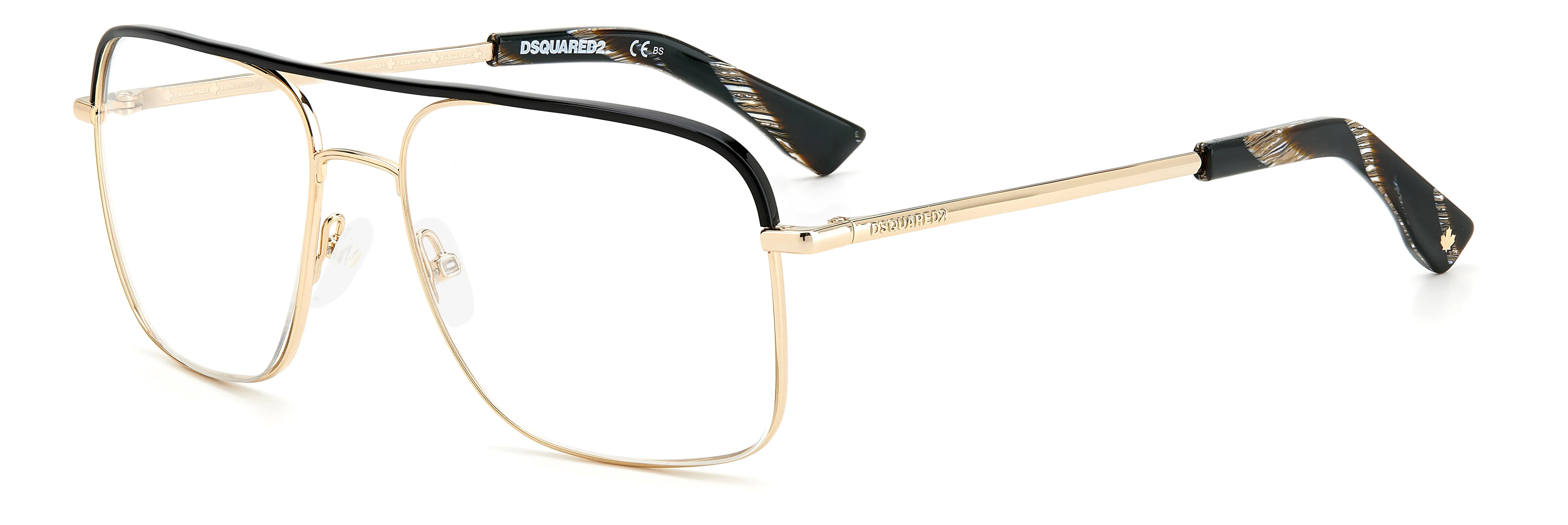 Dsquared2 D2 0018 2M2 Montature da vista Metallo Oro Squadrata - immagine 1