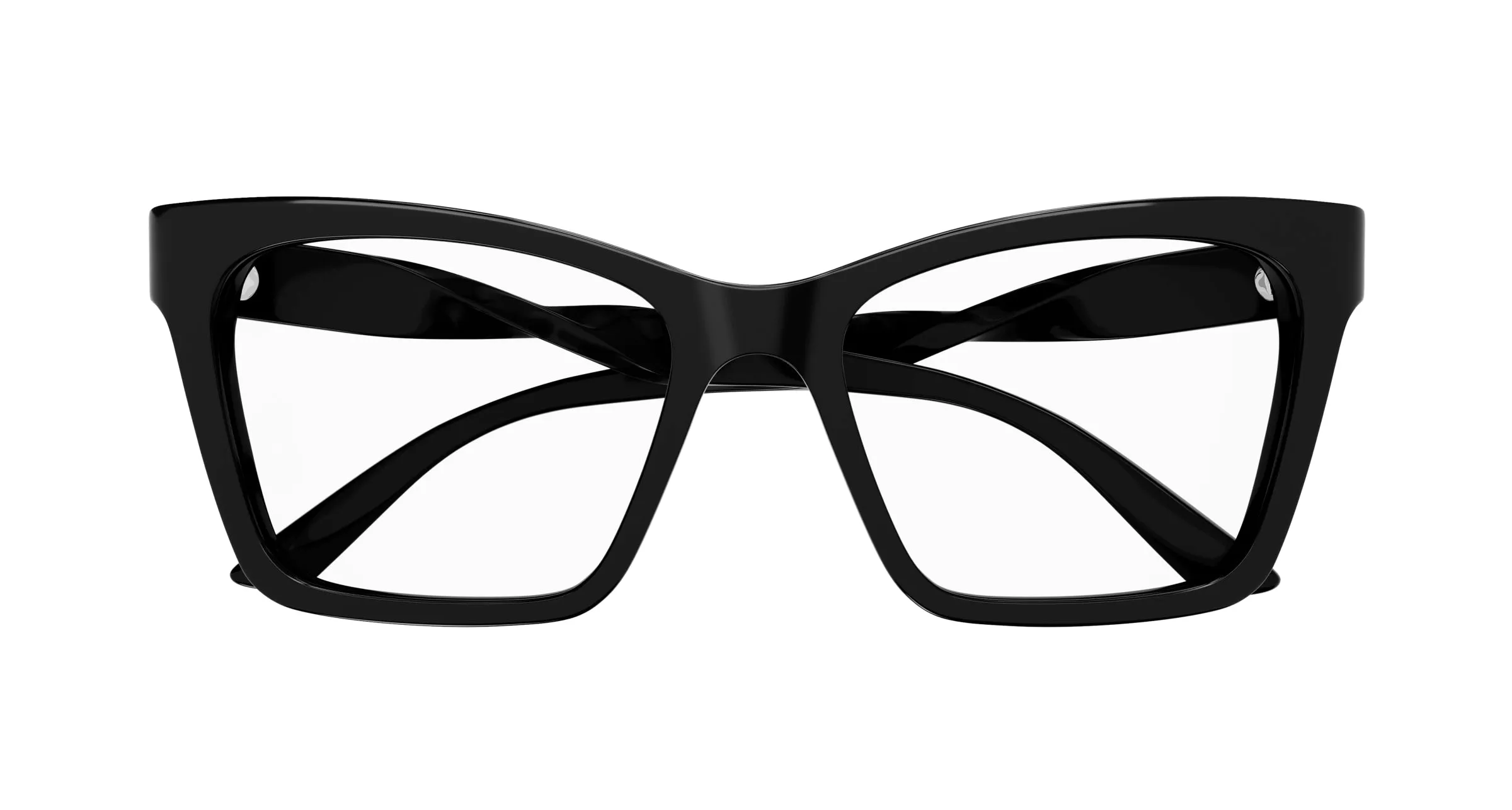 Balenciaga BB0210O 001 Montature da vista Acetato Nero Cat Eye - immagine 2
