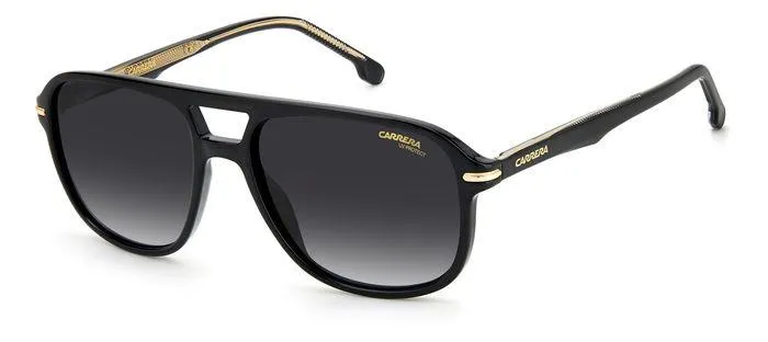 Carrera CARRERA 279/S 2M2/9O Occhiali da sole Plastica Nero/Oro Grigio Squadrata Normale Sfumato - immagine 1