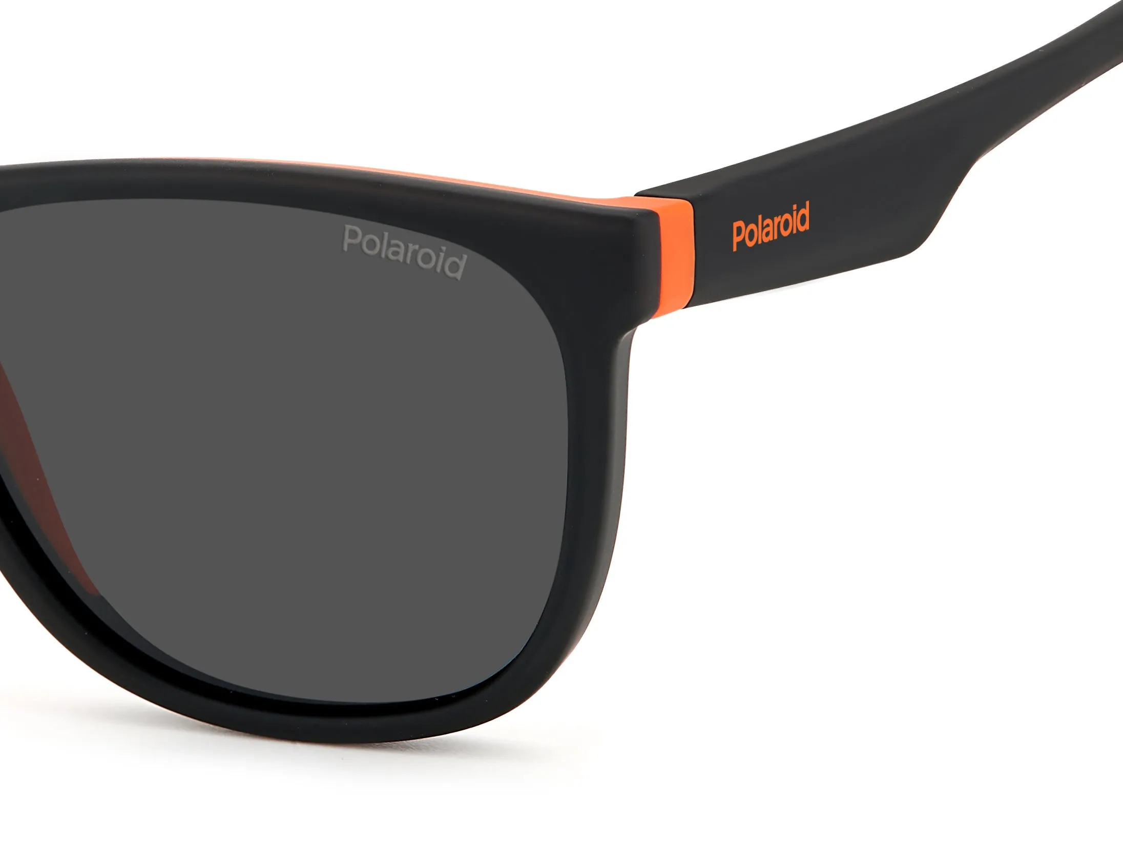 Polaroid PLD 8049/S 8LZ/M9 Occhiali da sole bambino Plastica Nero/Arancione Grigio Squadrata - immagine 4