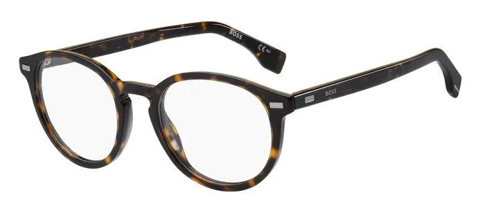 Hugo Boss BOSS 1367 086 Montature da vista Acetato Havana Rotonda - immagine 1
