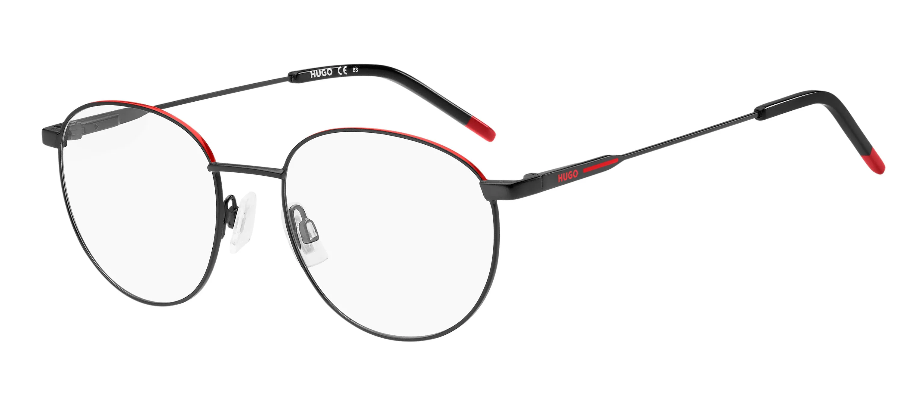 Hugo Boss HG 1180 BLX Montature da vista Metallo Nero-opaco Rotonda - immagine 1