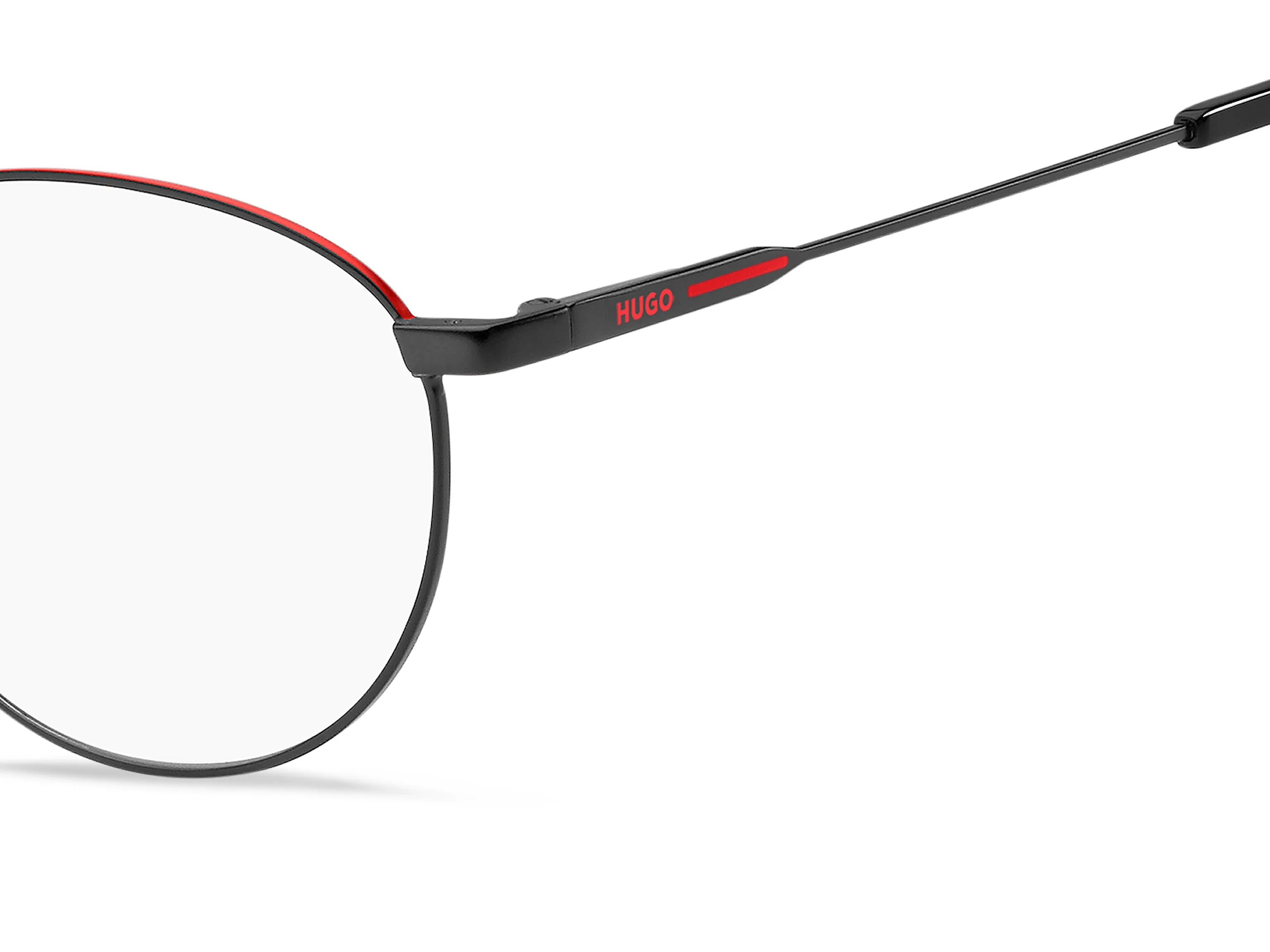 Hugo Boss HG 1180 BLX Montature da vista Metallo Nero-opaco Rotonda - immagine 3