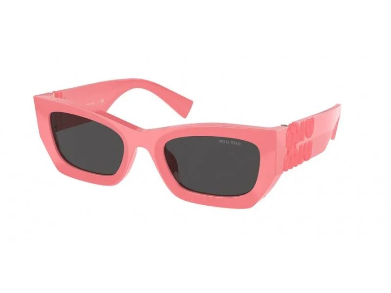 Miu Miu MU 09WS 18C5S0 Occhiali da sole Acetato Rosa Grigio Squadrata Normale - immagine 1