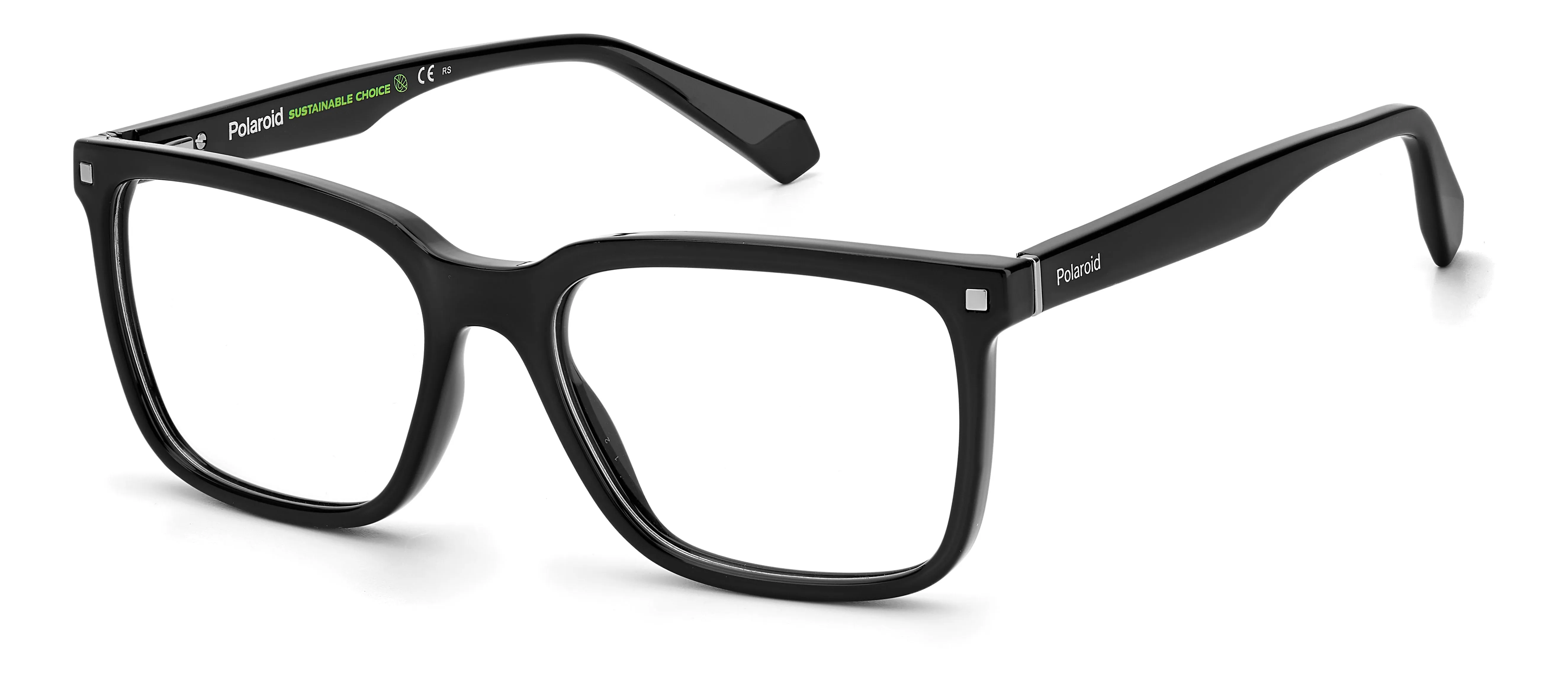Polaroid PLD D436 807 Montature da vista Plastica Nero Squadrata - immagine 1