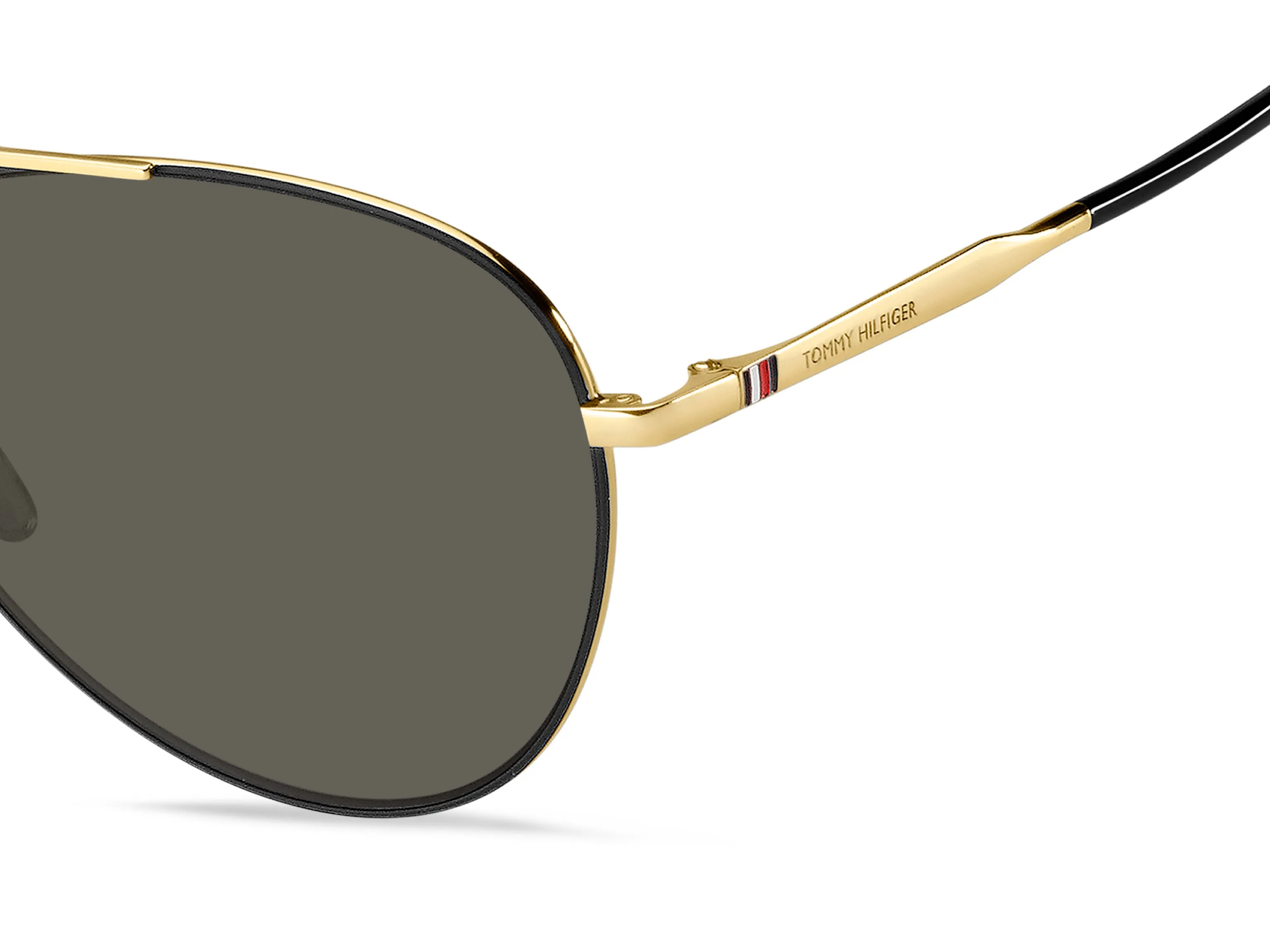 Tommy Hilfiger TH 1788/F/S I46/IR Occhiali da sole Metallo Oro Grigio Pilot - immagine 3