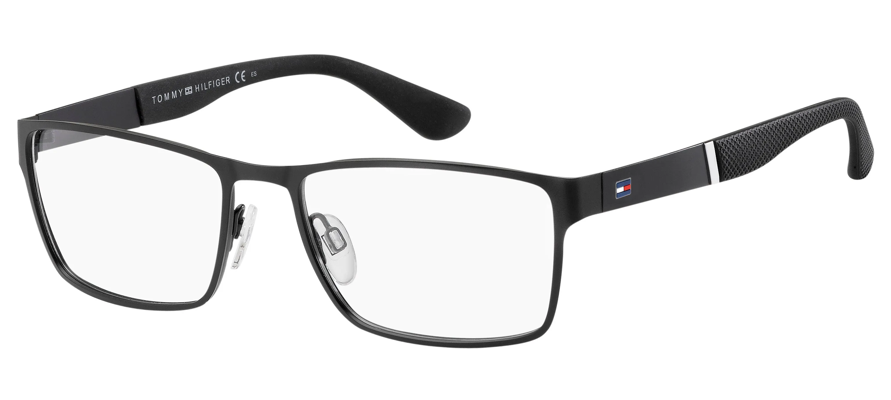 Tommy Hilfiger TH 1543 003 Montature da vista Acciaio Nero-opaco Squadrata - immagine 1