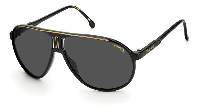 Carrera CHAMPION65/N 807/IR Occhiali da sole Plastica Nero Grigio Pilot - immagine 1
