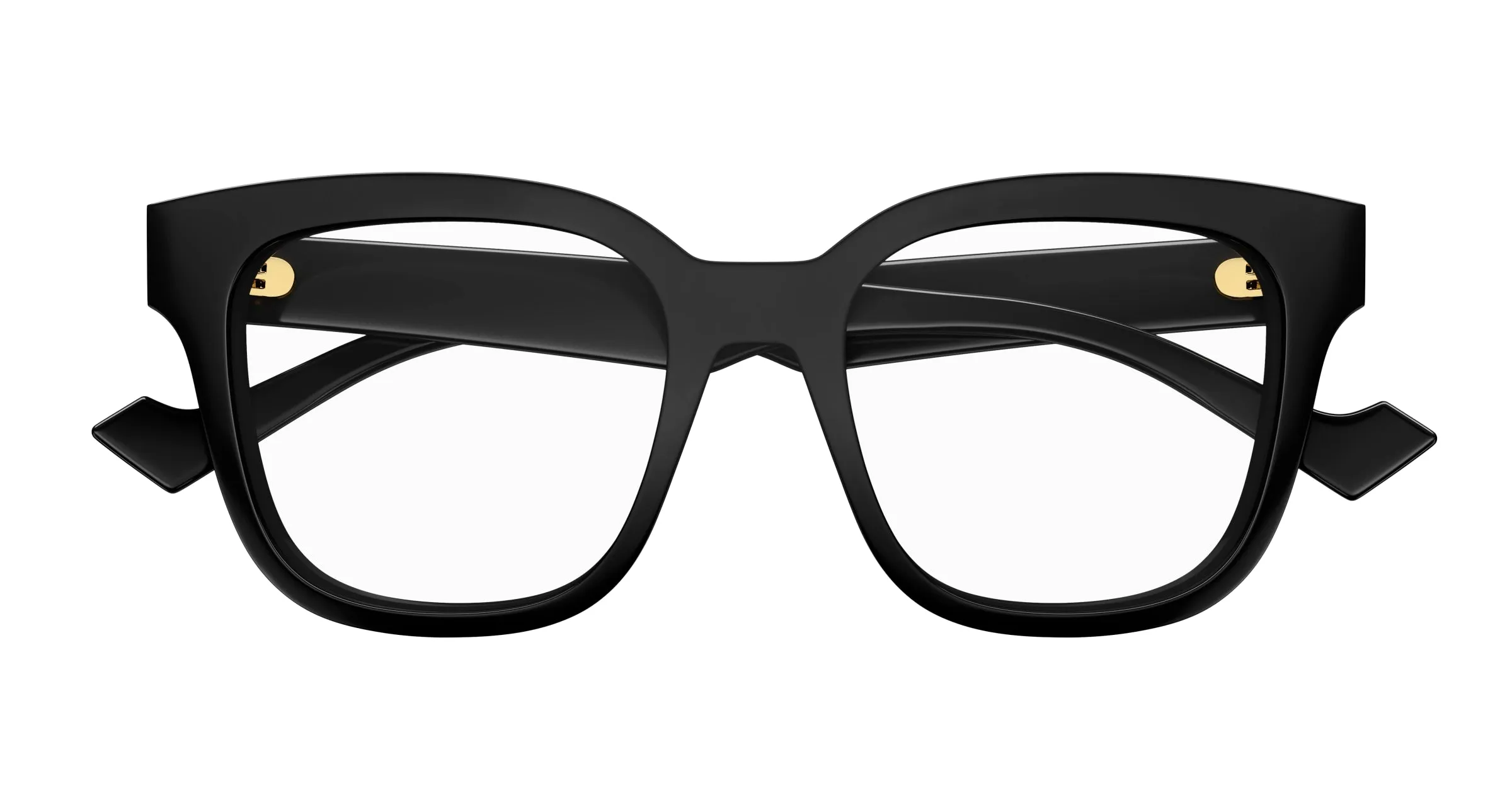 Gucci GG0958O 004 Montature da vista Acetato Nero Trasparente Squadrata - immagine 2
