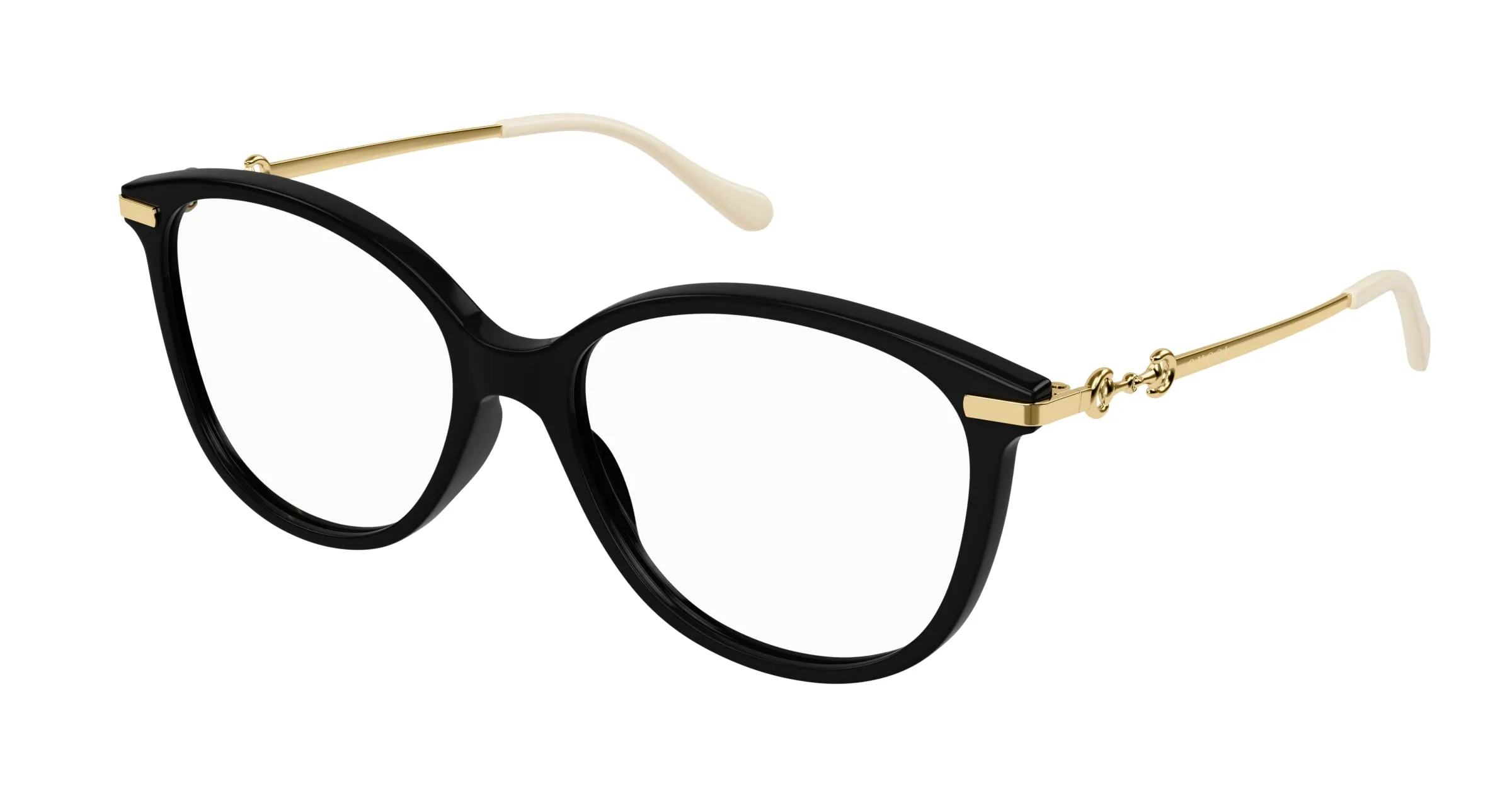 Gucci GG0967O 001 Montature da vista Acetato Nero Trasparente Cat Eye - immagine 1