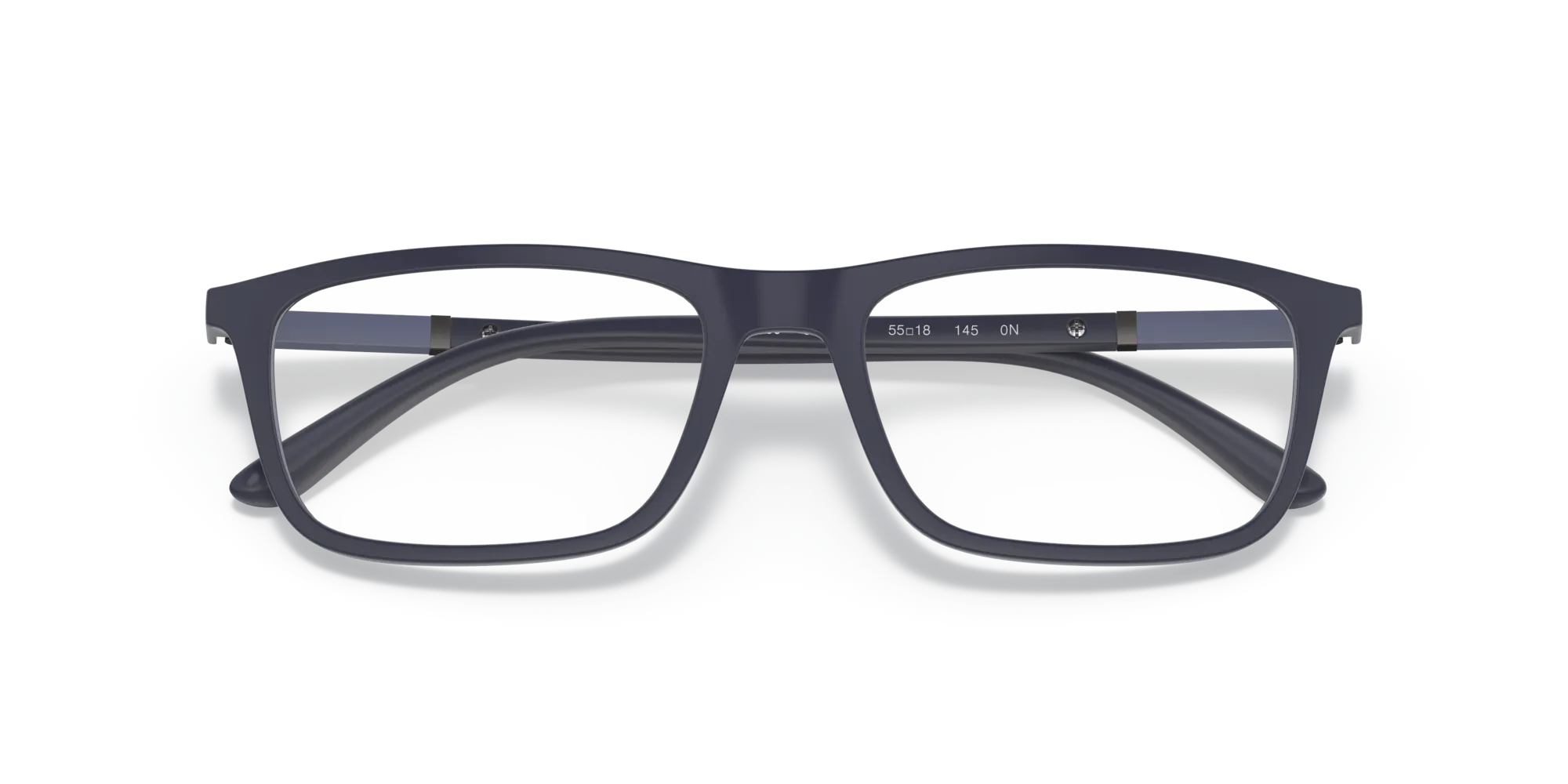 Emporio Armani EA4160 50881W Occhiali da sole Iniettato Blu Trasparente Squadrata Normale Clip-on - immagine 2