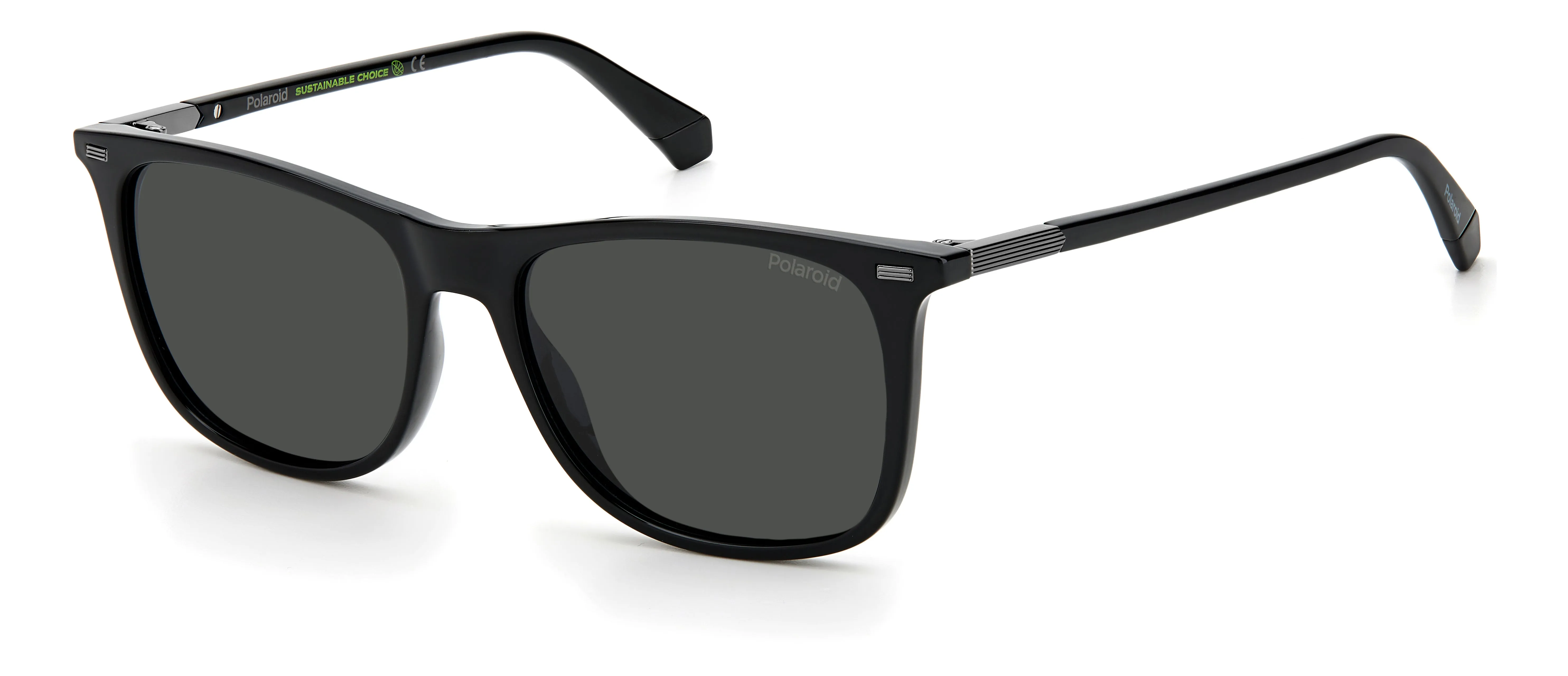 Polaroid PLD 2109/S 807/M9 Occhiali da sole Eco-poliammide Nero Grigio Squadrata - immagine 1
