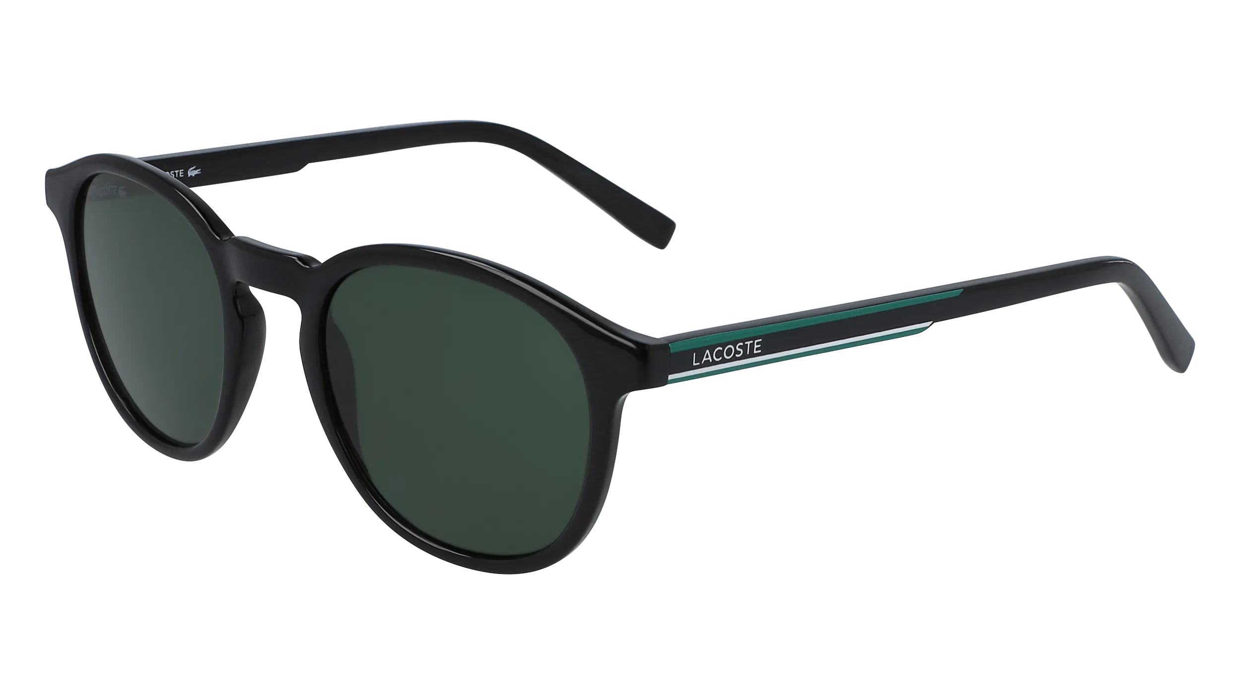 Lacoste L916S 001 Occhiali da sole Iniettato Nero Rotonda Normale Fotocromatiche - immagine 1