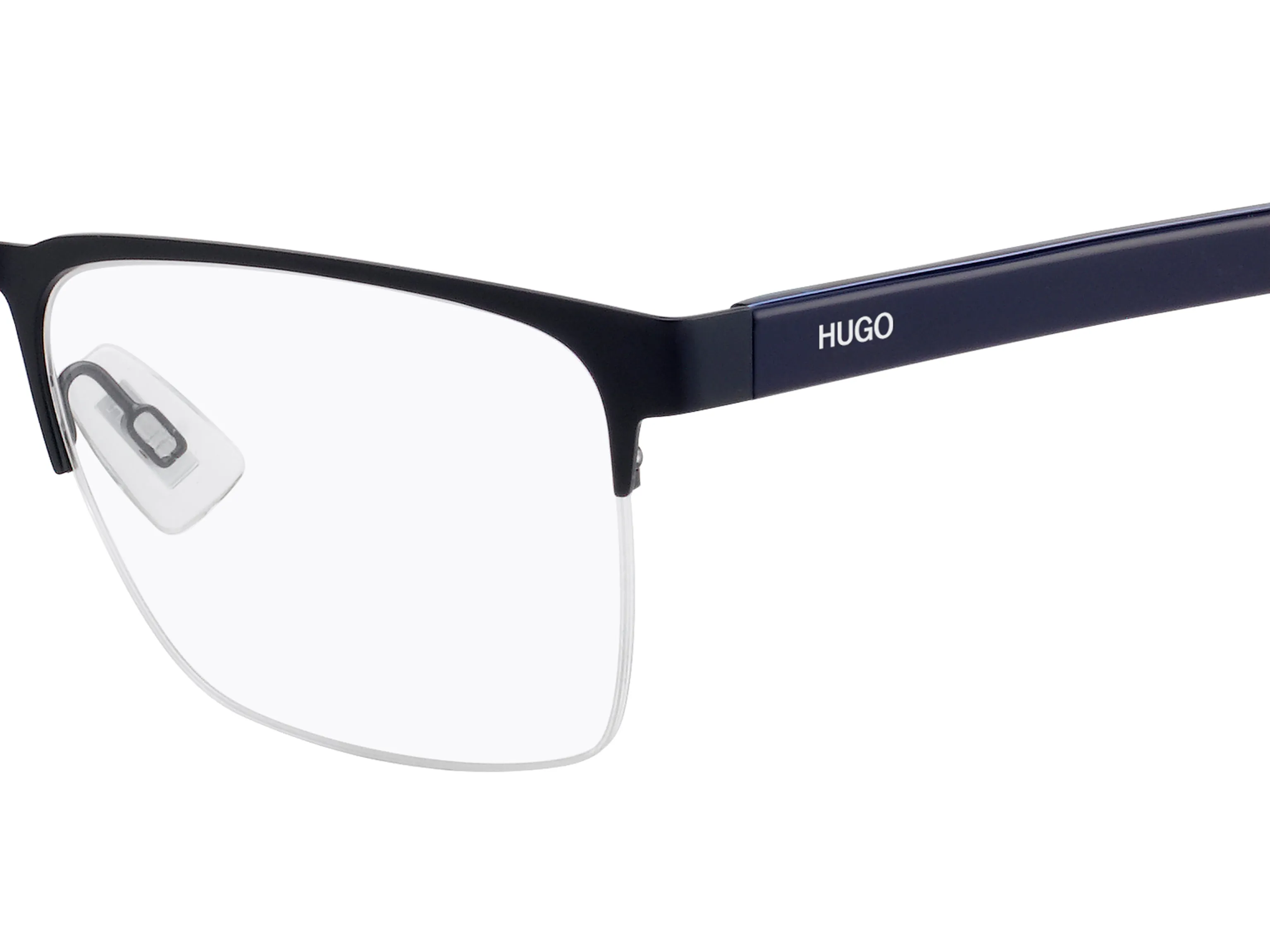 Hugo Boss HG 1076 FLL Montature da vista Metallo Blu opaco Squadrata - immagine 3