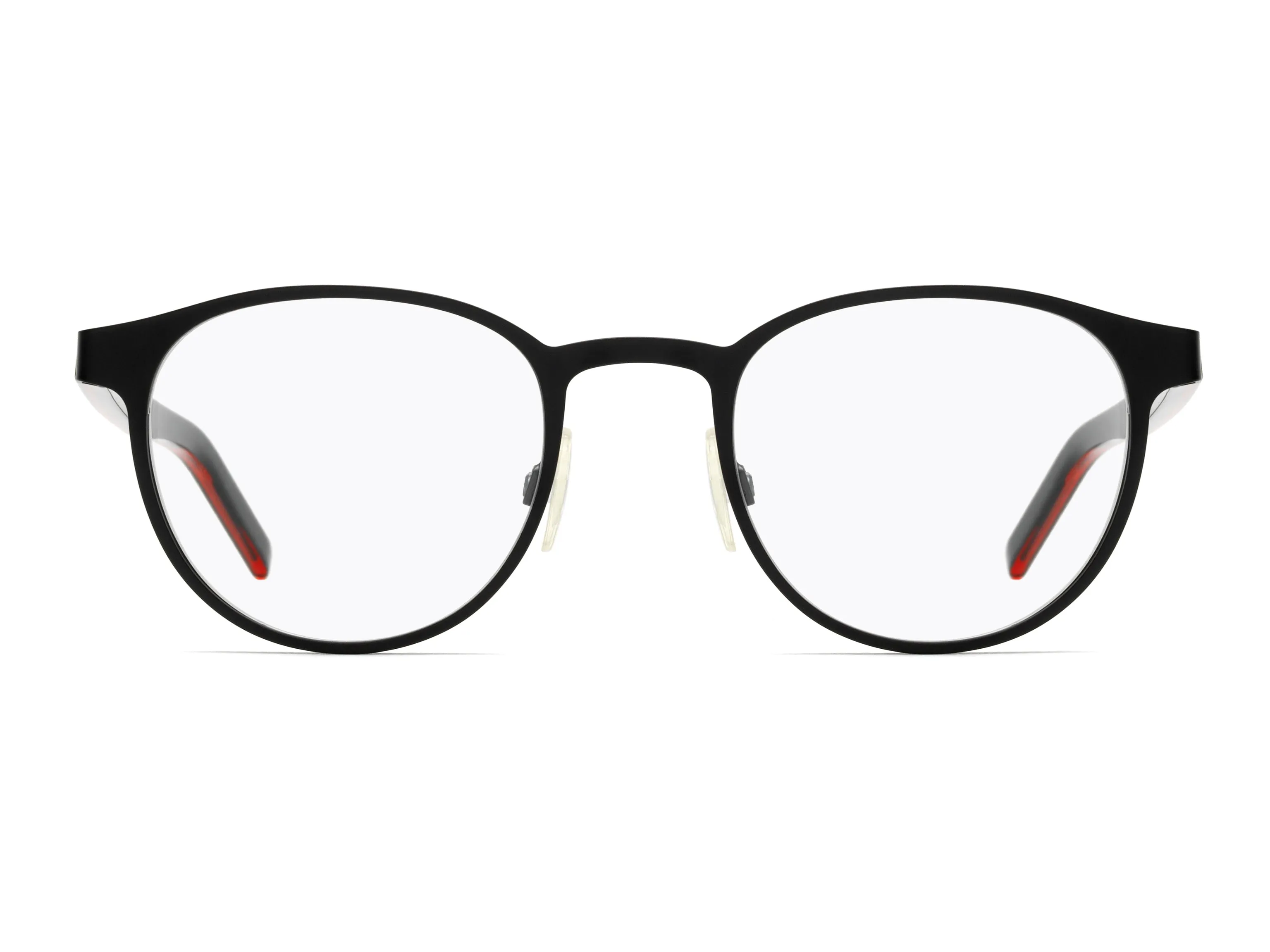 Hugo Boss HG 1030 BLX Montature da vista Acciaio Nero/Rosso Rotonda - immagine 2
