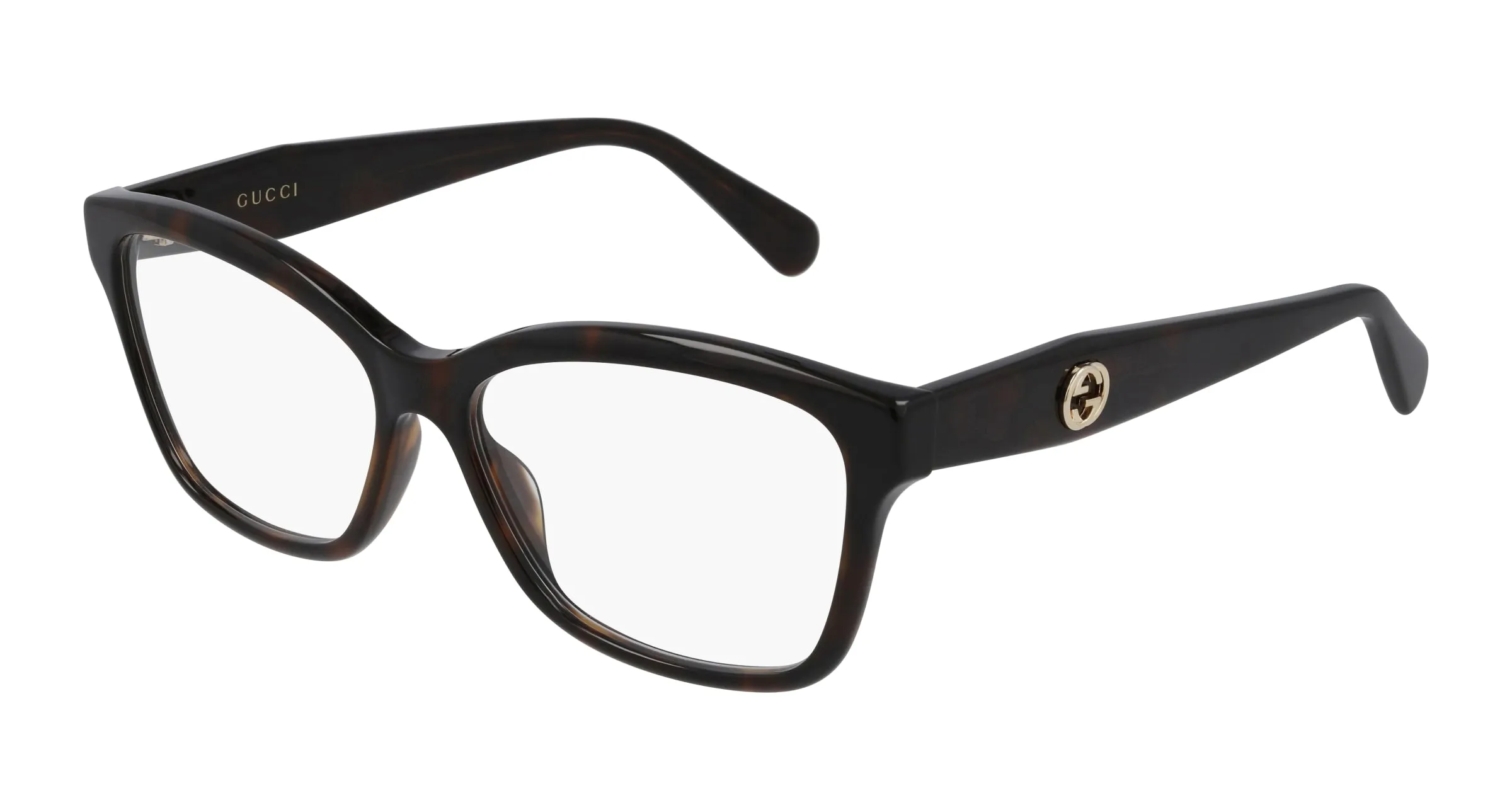 Gucci GG0798O 005 Montature da vista Acetato Havana Squadrata - immagine 1
