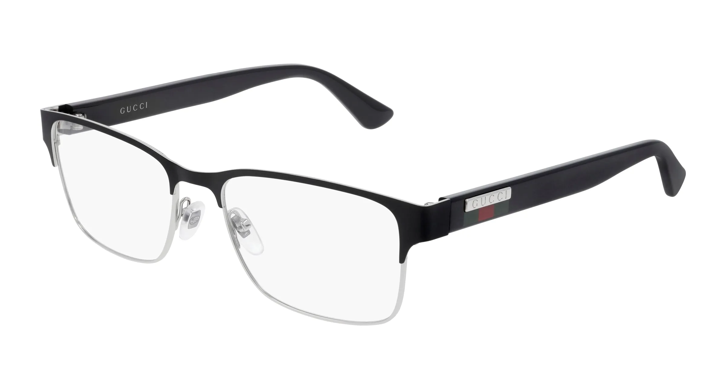 Gucci GG0750O 001 Montature da vista Metallo Nero Squadrata - immagine 1