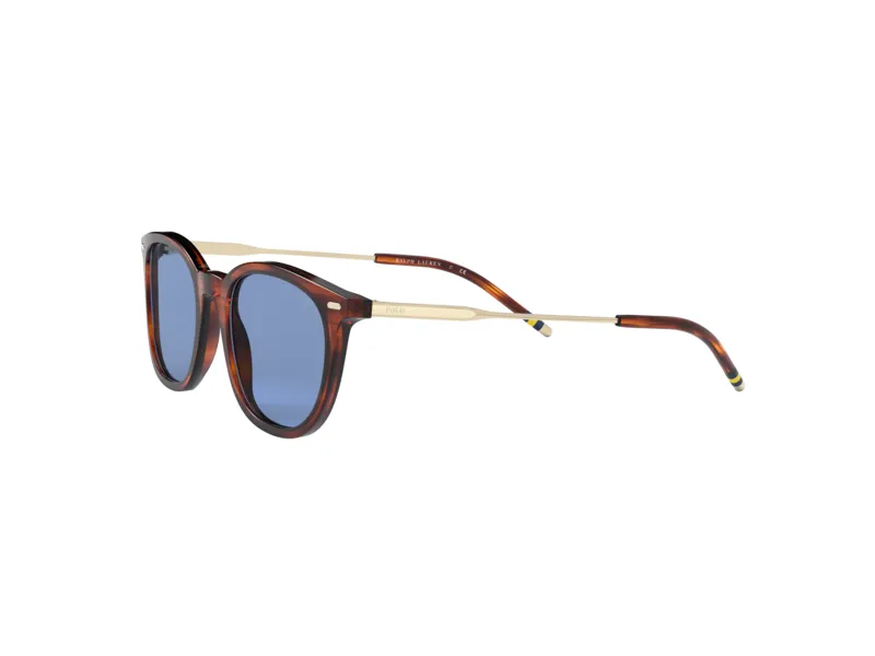 Polo Ralph Lauren PH4164 500772 Occhiali da sole Plastica Havana Blu Squadrata Normale - immagine 3