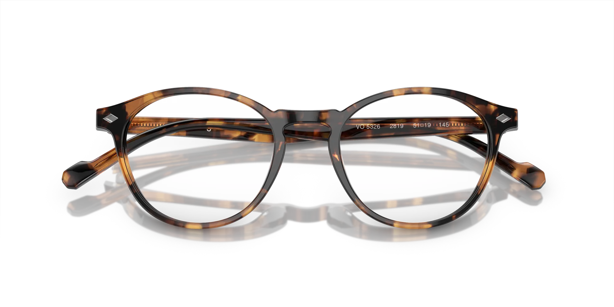 VOGUE EYEWEAR VO5326 2819 Montature da vista Acetato Havana chiaro Rotonda - immagine 2
