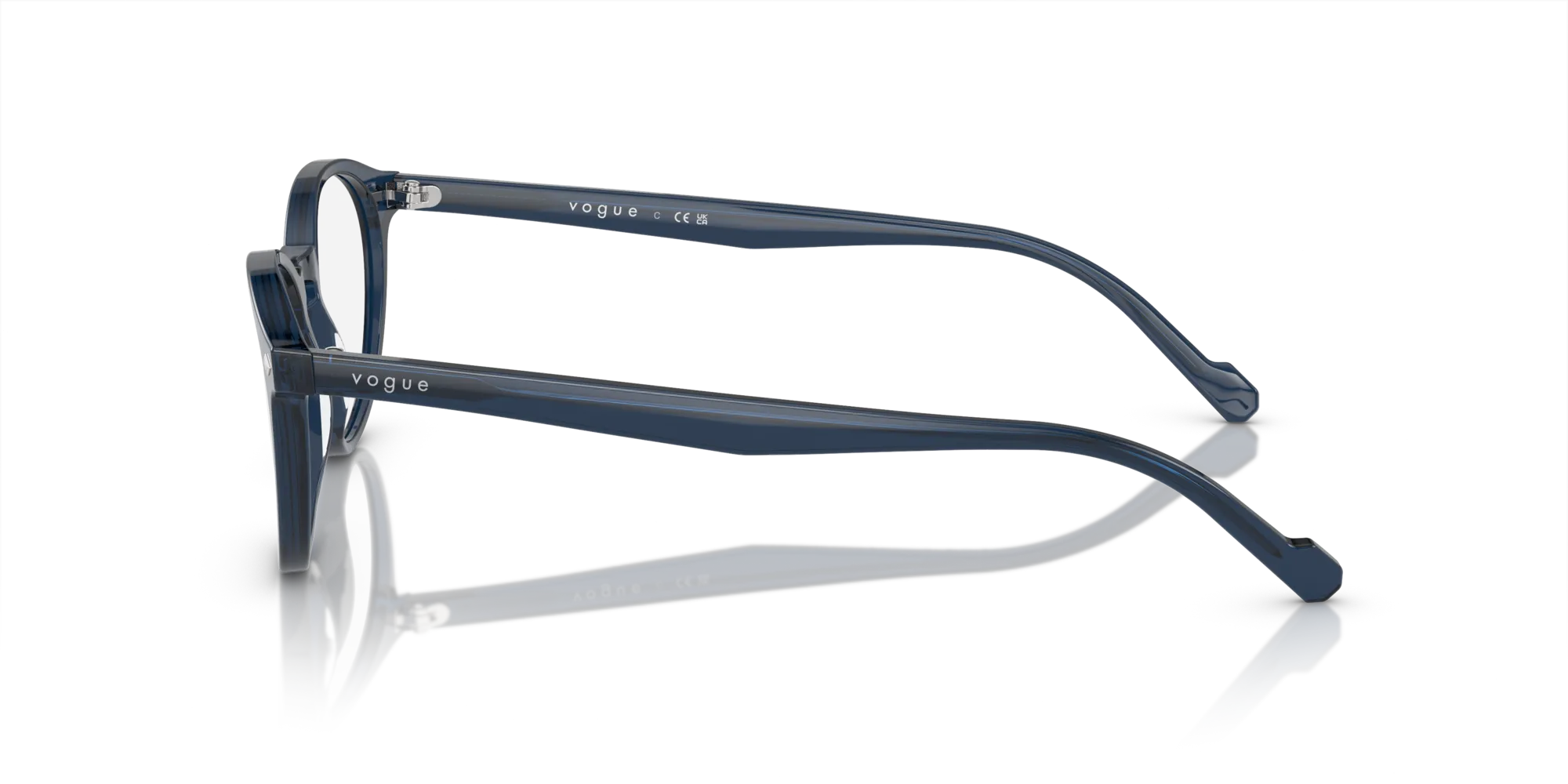 VOGUE EYEWEAR VO5326 2760 Montature da vista Acetato Blu Rotonda Normale - immagine 4