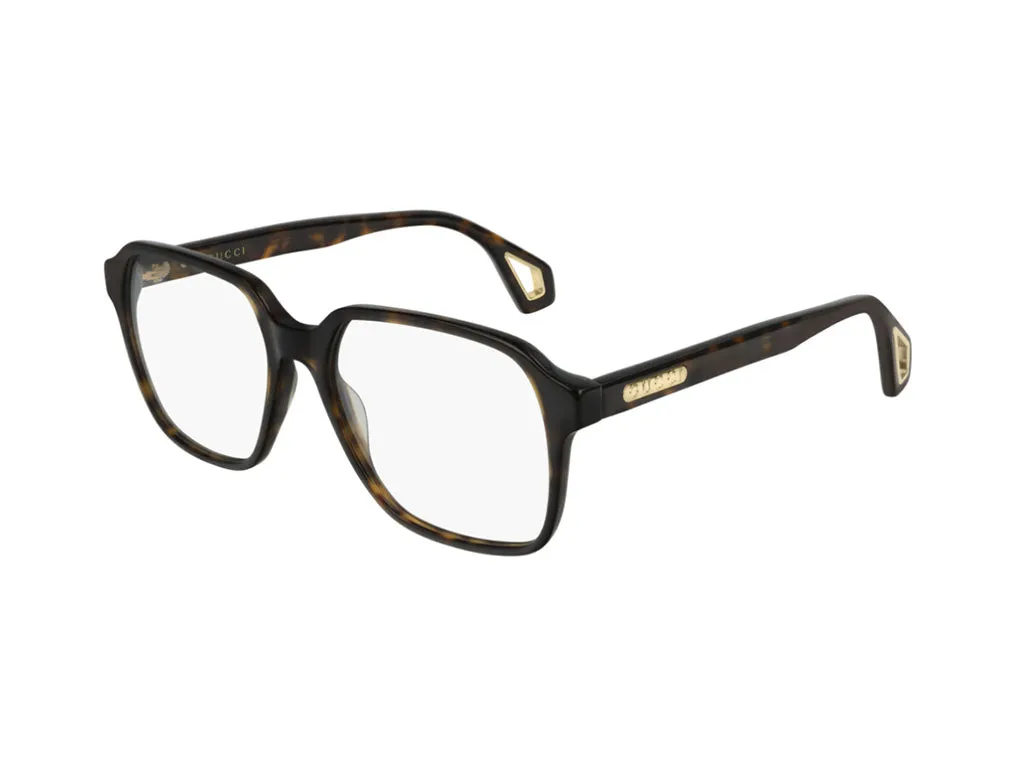 Gucci Uomo GG0469O 002 Montature da vista Plastica Havana Squadrata - immagine 1
