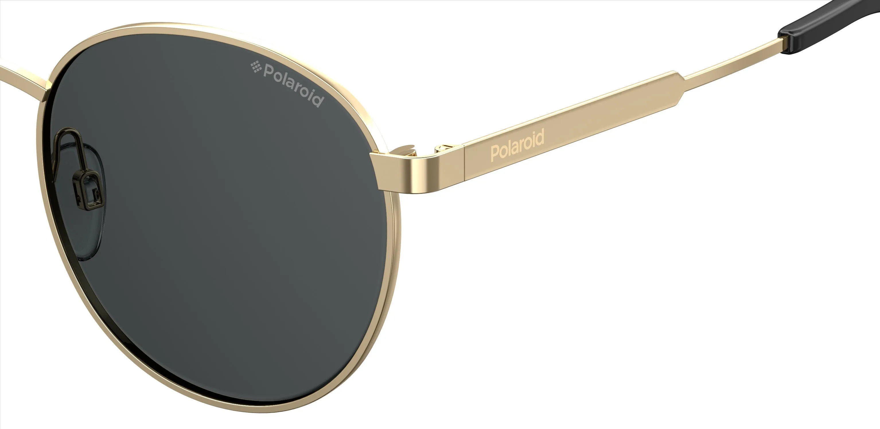 Polaroid PLD 2053/S 2F7/M9 Occhiali da sole Metallo Oro Rotonda Polarizzata - immagine 3