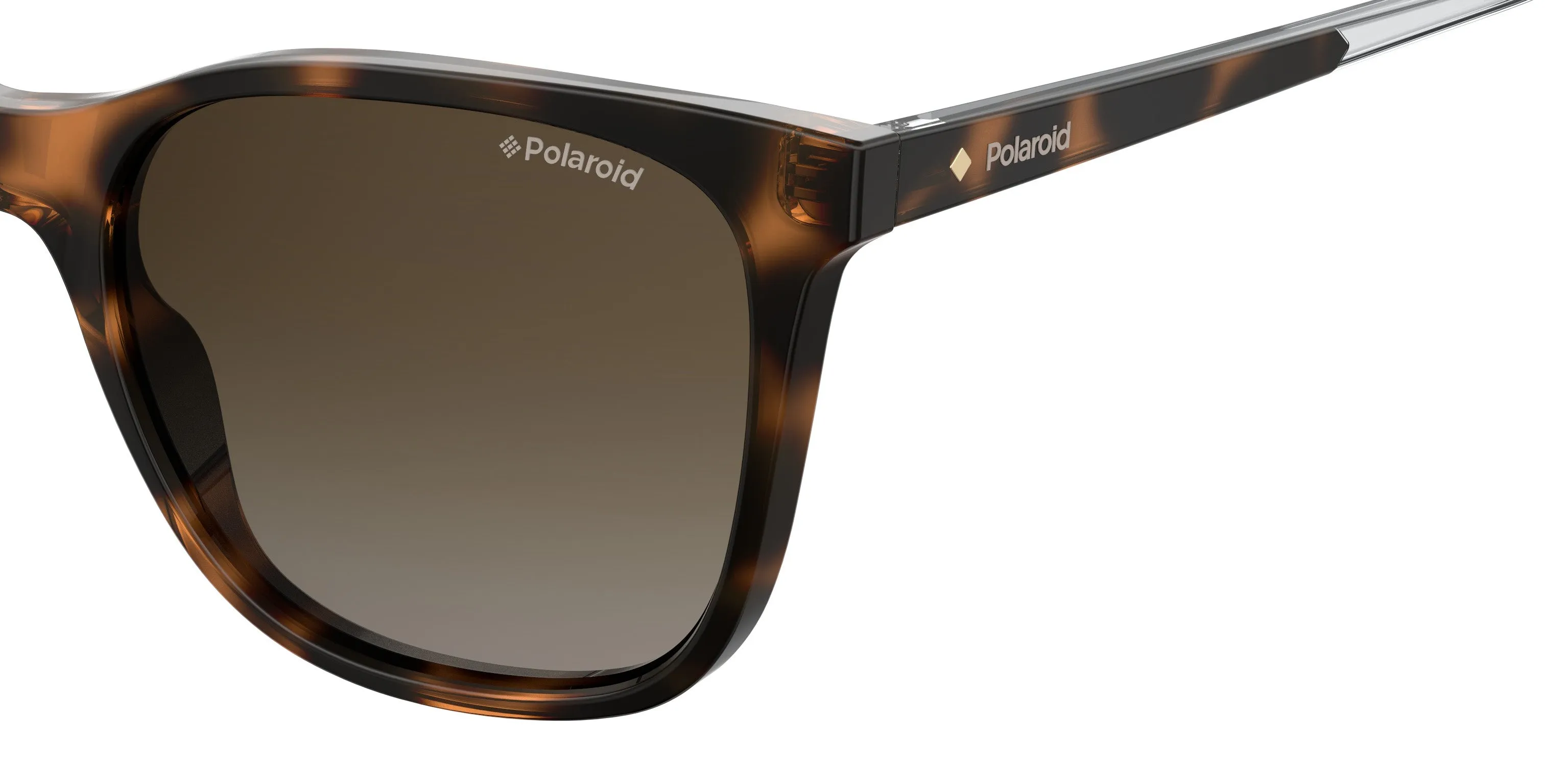 Polaroid PLD 4059/S 086/LA Occhiali da sole Plastica Havana Squadrata Polarizzata - immagine 3