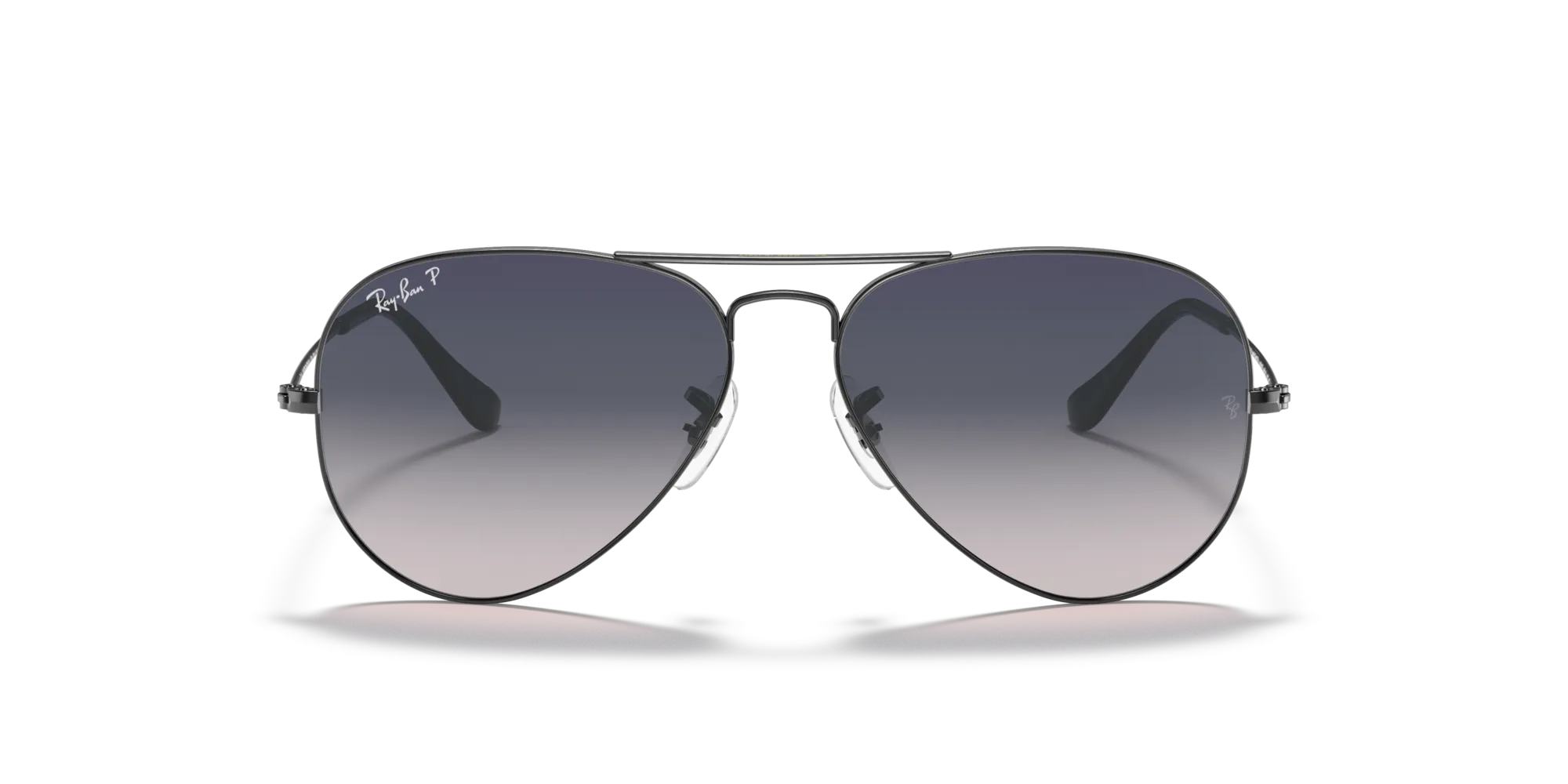 Ray - Ban RB3025 AVIATOR 004/78 Occhiali da sole Metallo Grigio Blu Pilot Polarizzata - immagine 3