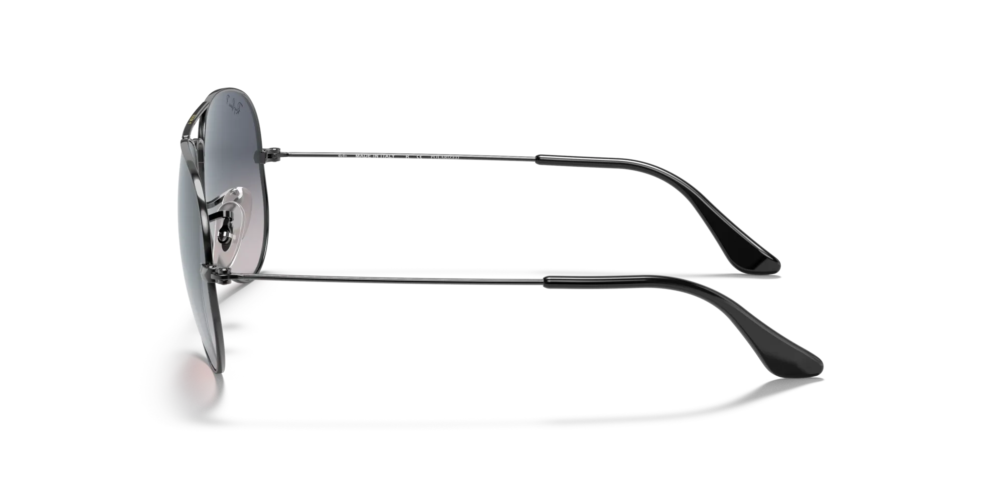 Ray - Ban RB3025 AVIATOR 004/78 Occhiali da sole Metallo Grigio Blu Pilot Polarizzata - immagine 4