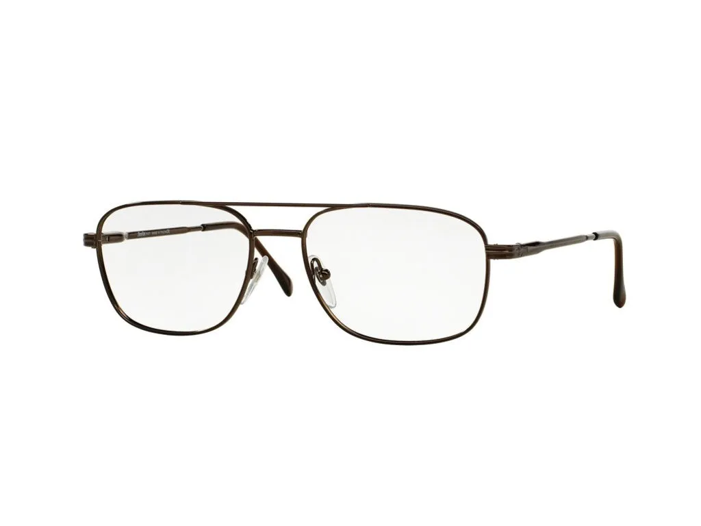 Sferoflex Uomo SF2152 352 Montature da vista Metallo Marrone Squadrata - immagine 1
